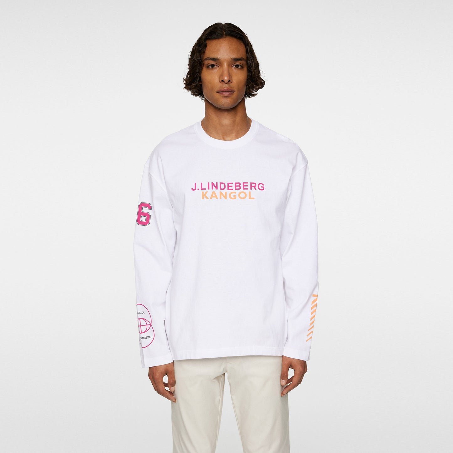 JLindeberg Kangol Davie Longsleeve Heren-Wit