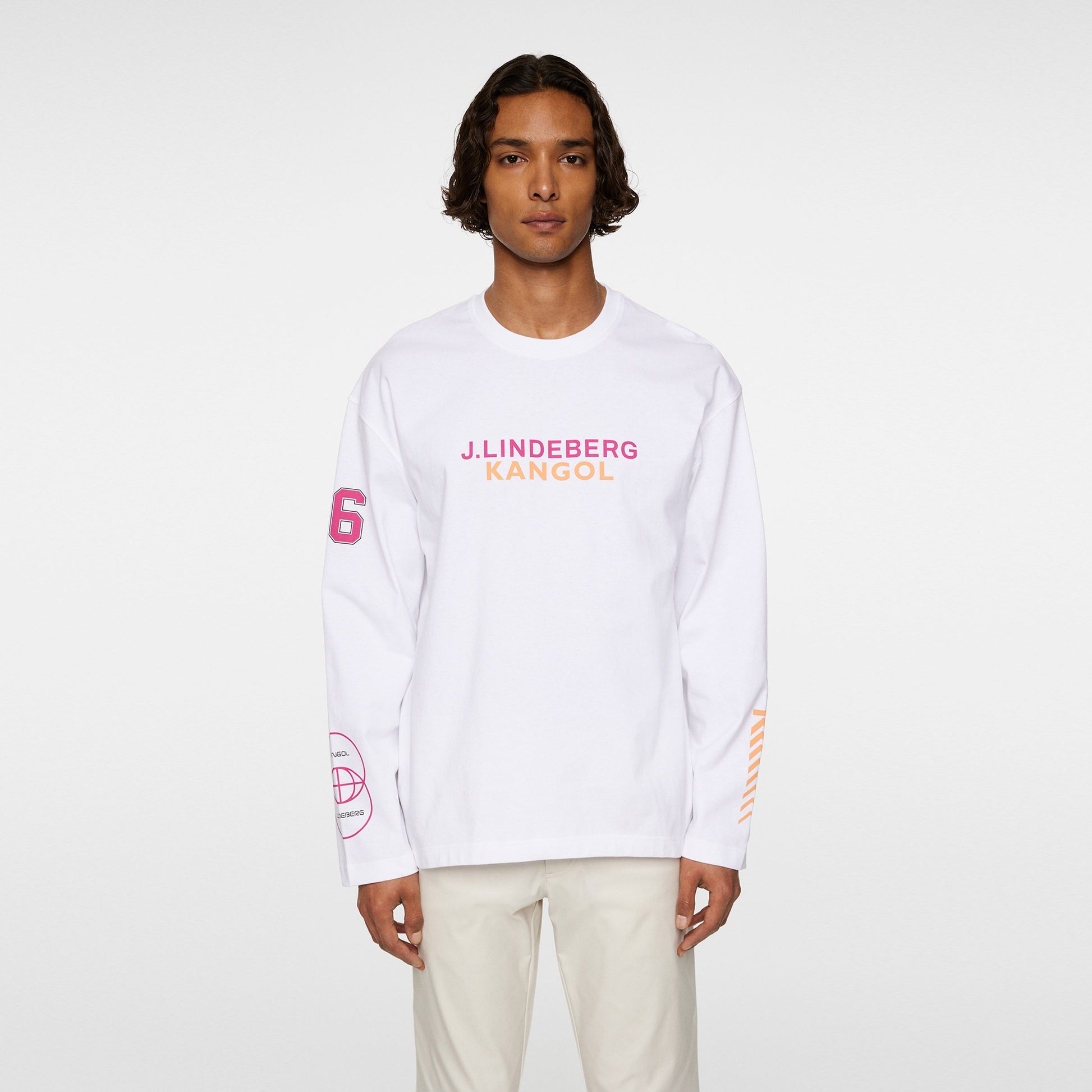 JLindeberg Kangol Davie Longsleeve Heren-Wit