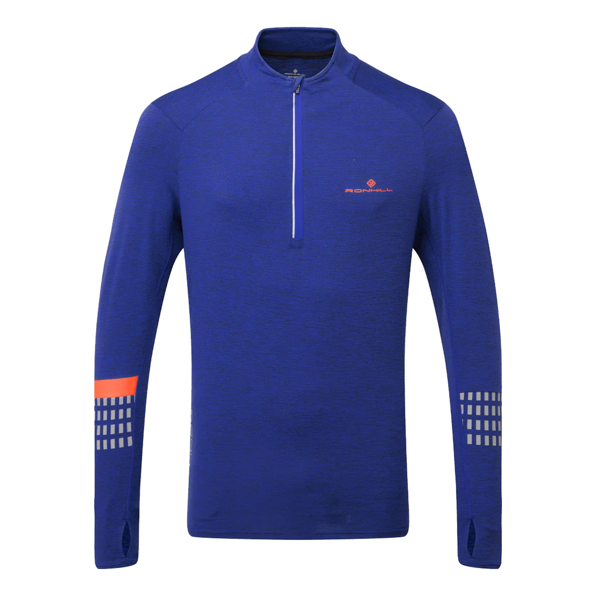 Ronhill Tech Afterhours 1/2 Zip Hardloopshirt Heren - blauw,
