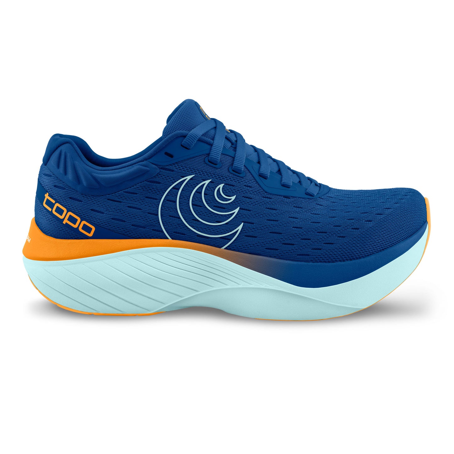 TOPO ATHLETIC Atmos Chaussure de running sans stabilisateurs Hommes - bleu, orange