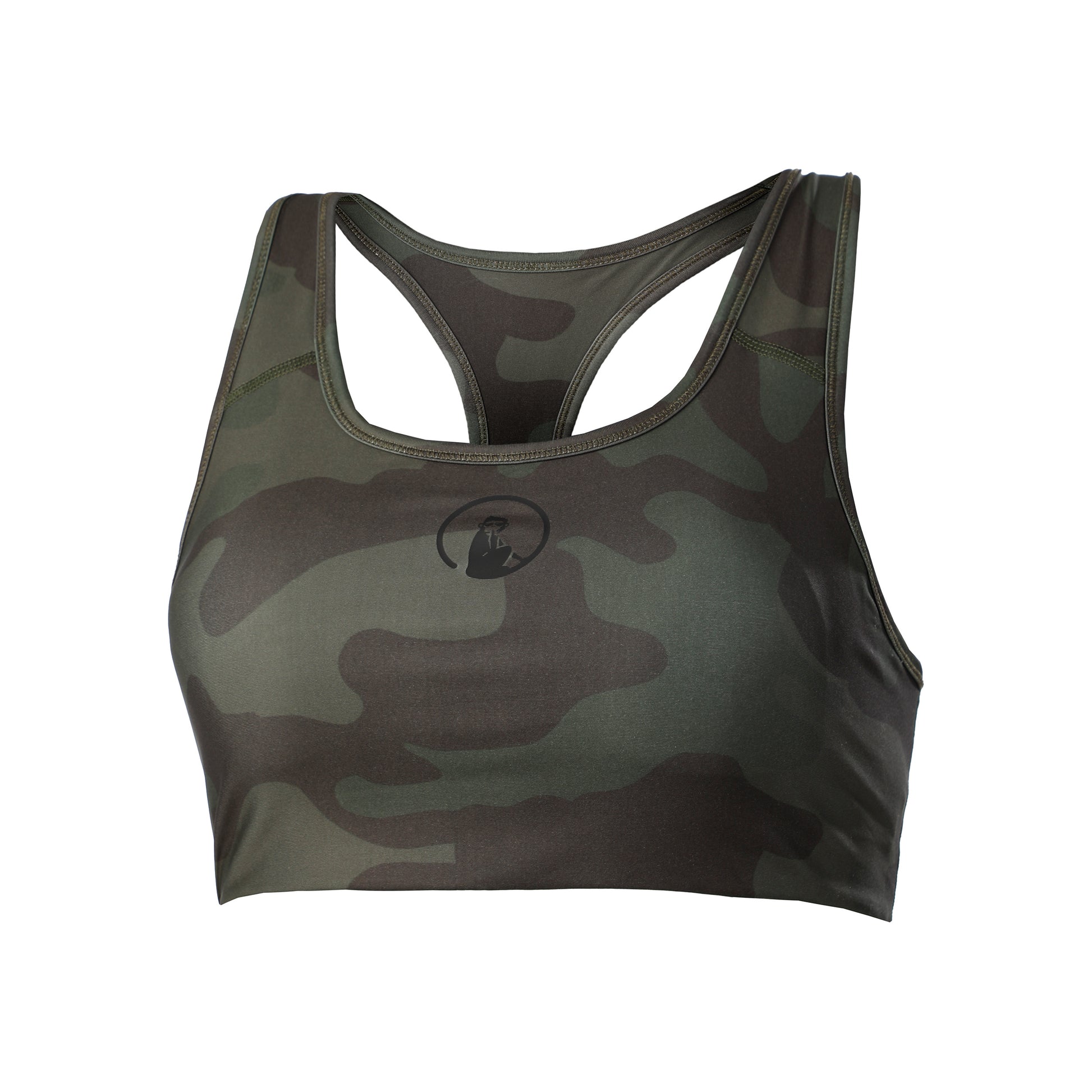 Quiet Please Love Padded Sport-bh Dames - olijf, kaki