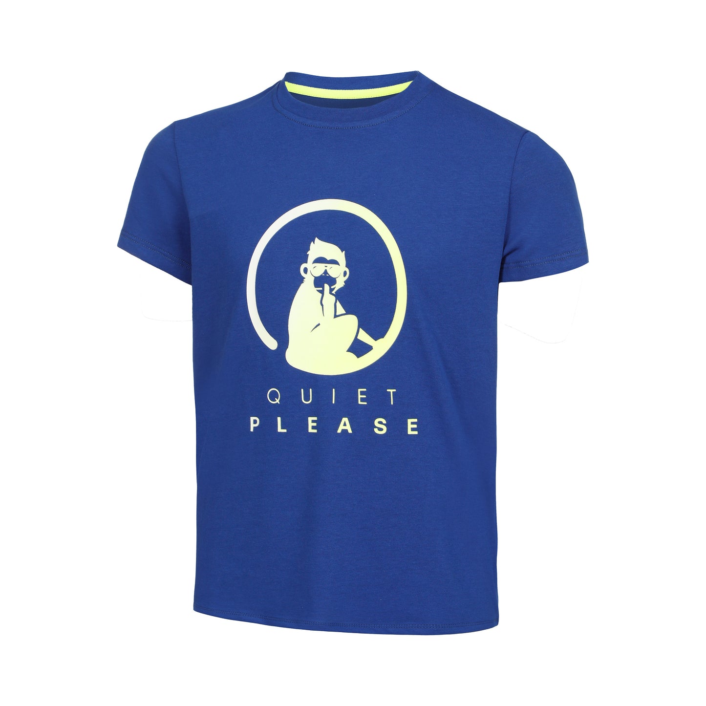 Quiet Please Advantage Logo T-shirt Garçons-Bleu,Jaune