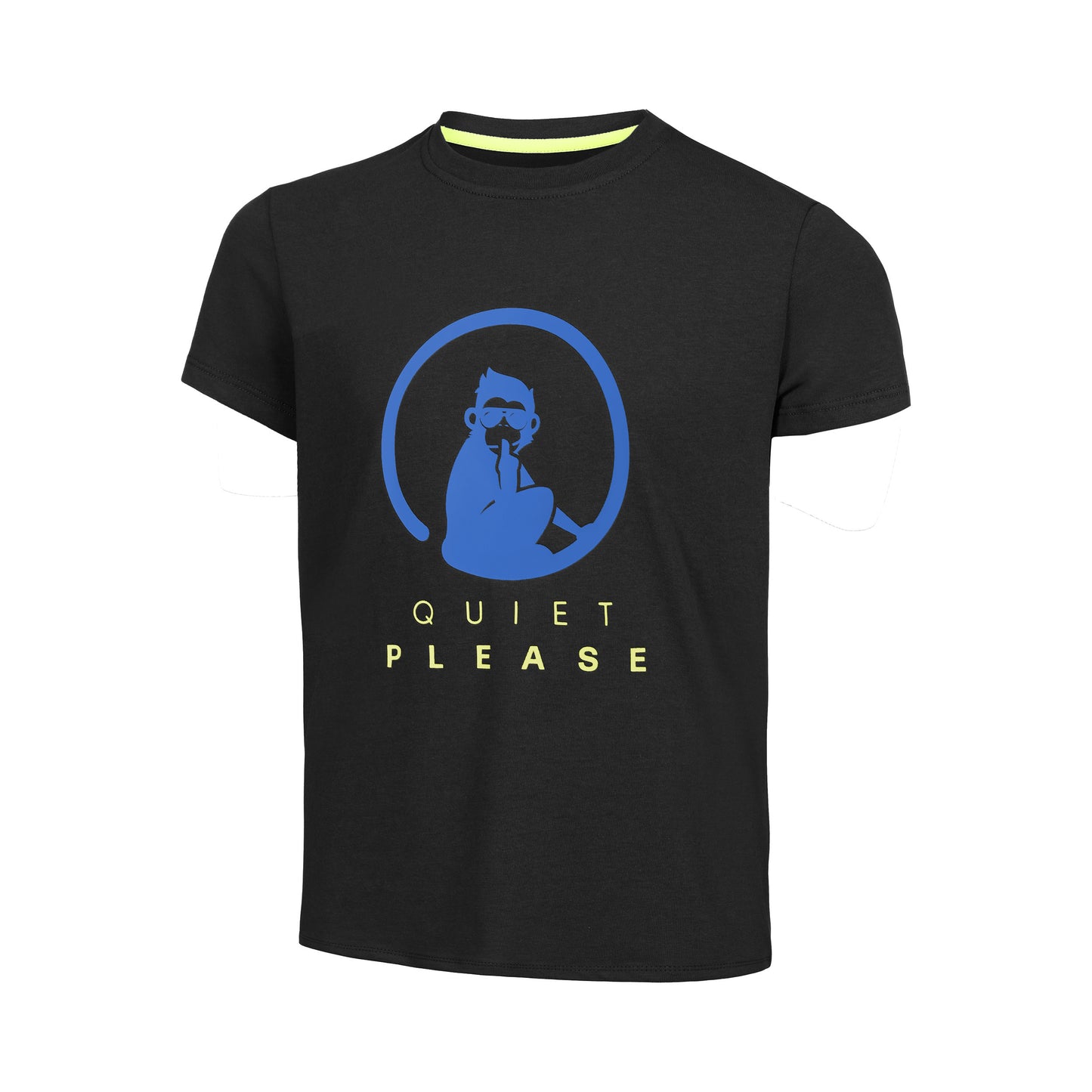 Quiet Please Advantage Logo T-shirt Jongens-Zwart,Blauw