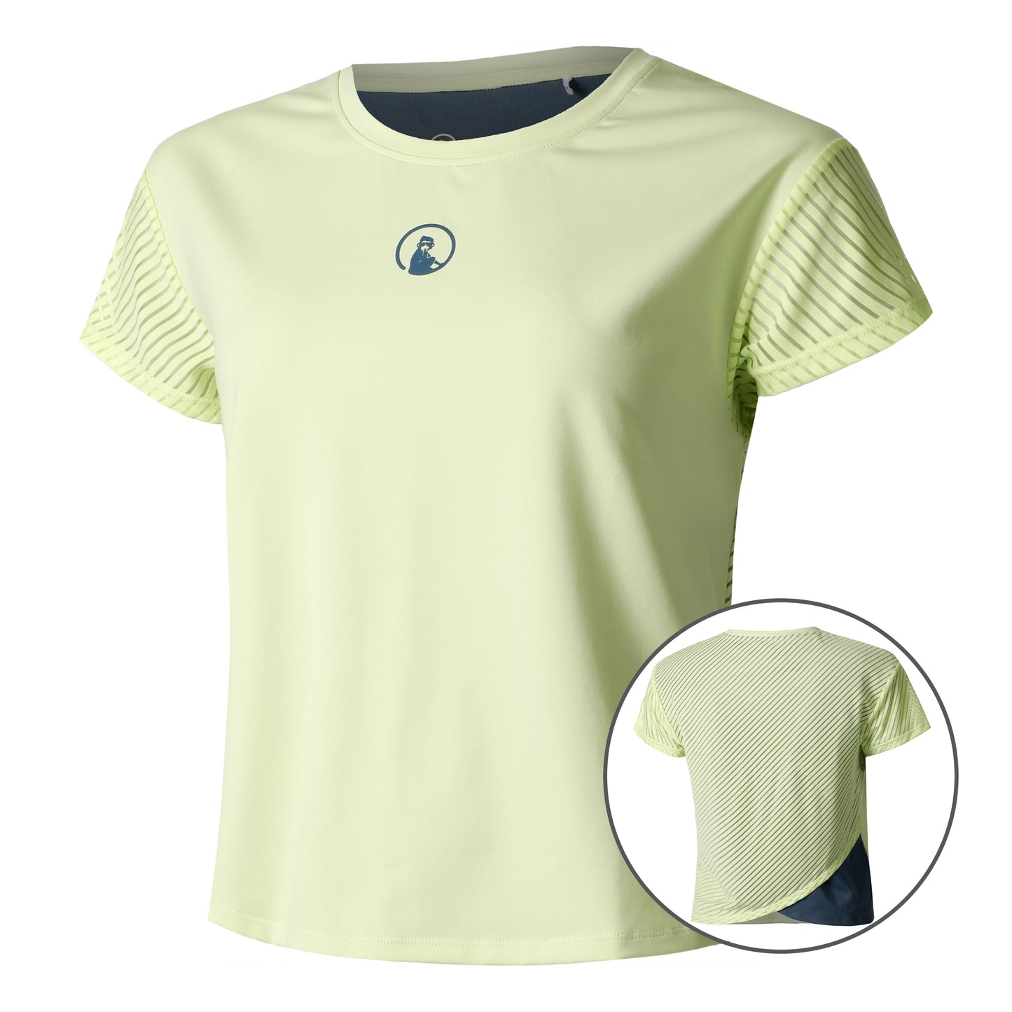 Quiet Please Perspectives Cross T-shirt Femmes-Jaune Lemon