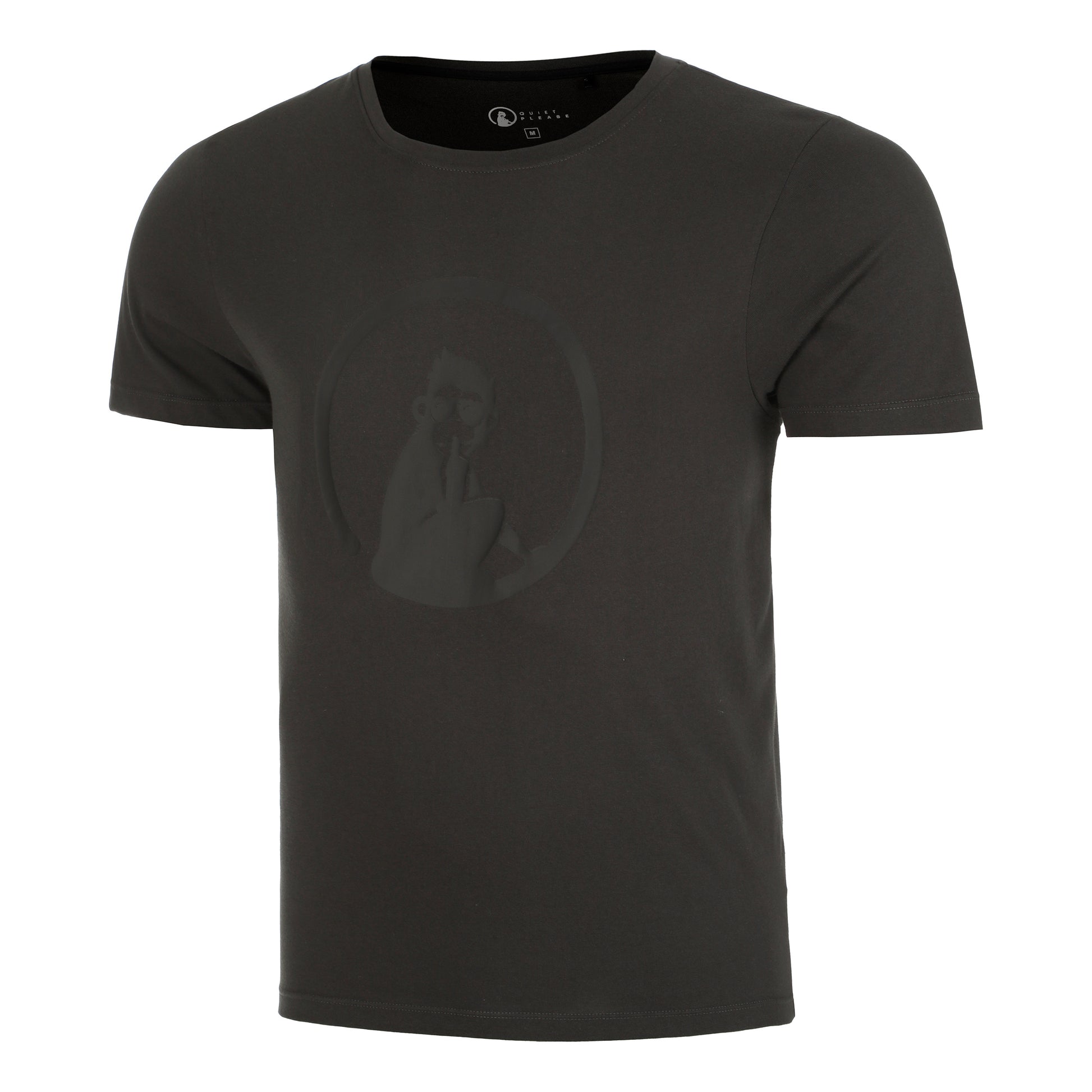 Quiet Please Trainings T-shirt Hommes - anthracite,