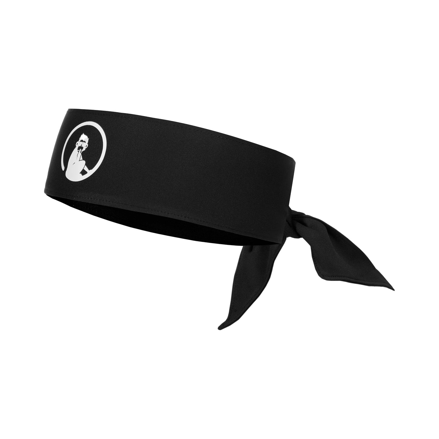 Quiet Please Court Bandana-Noir