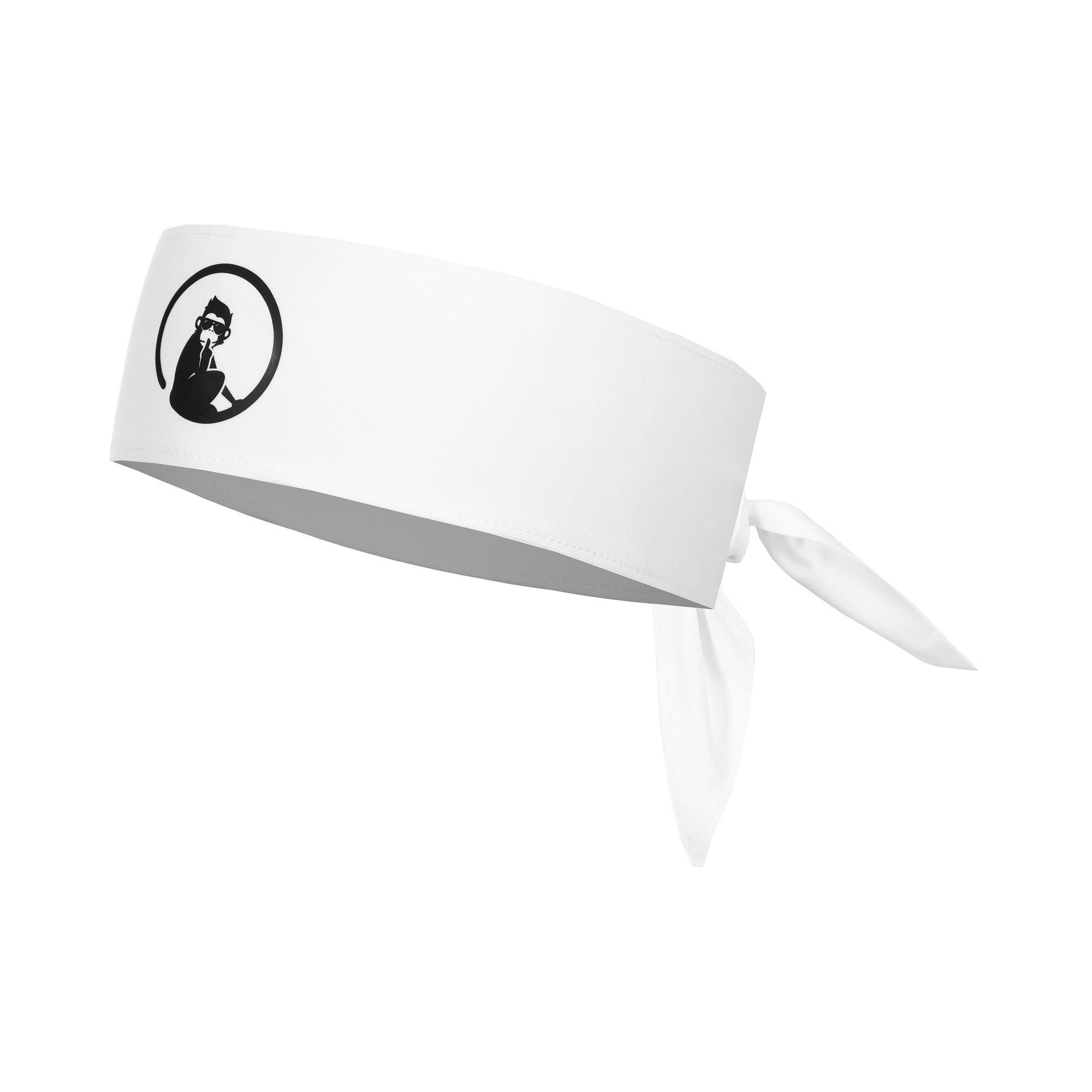 Quiet Please Court Bandana-Blanc