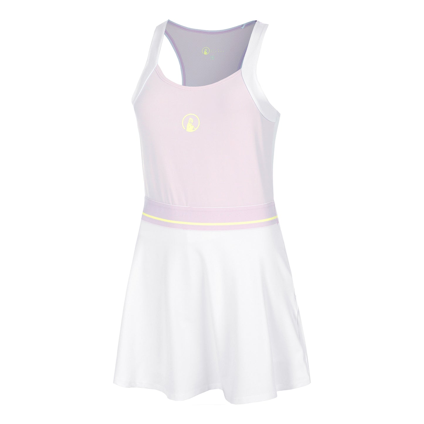 Quiet Please Mind Volley Robe Femmes-Lilas,Blanc