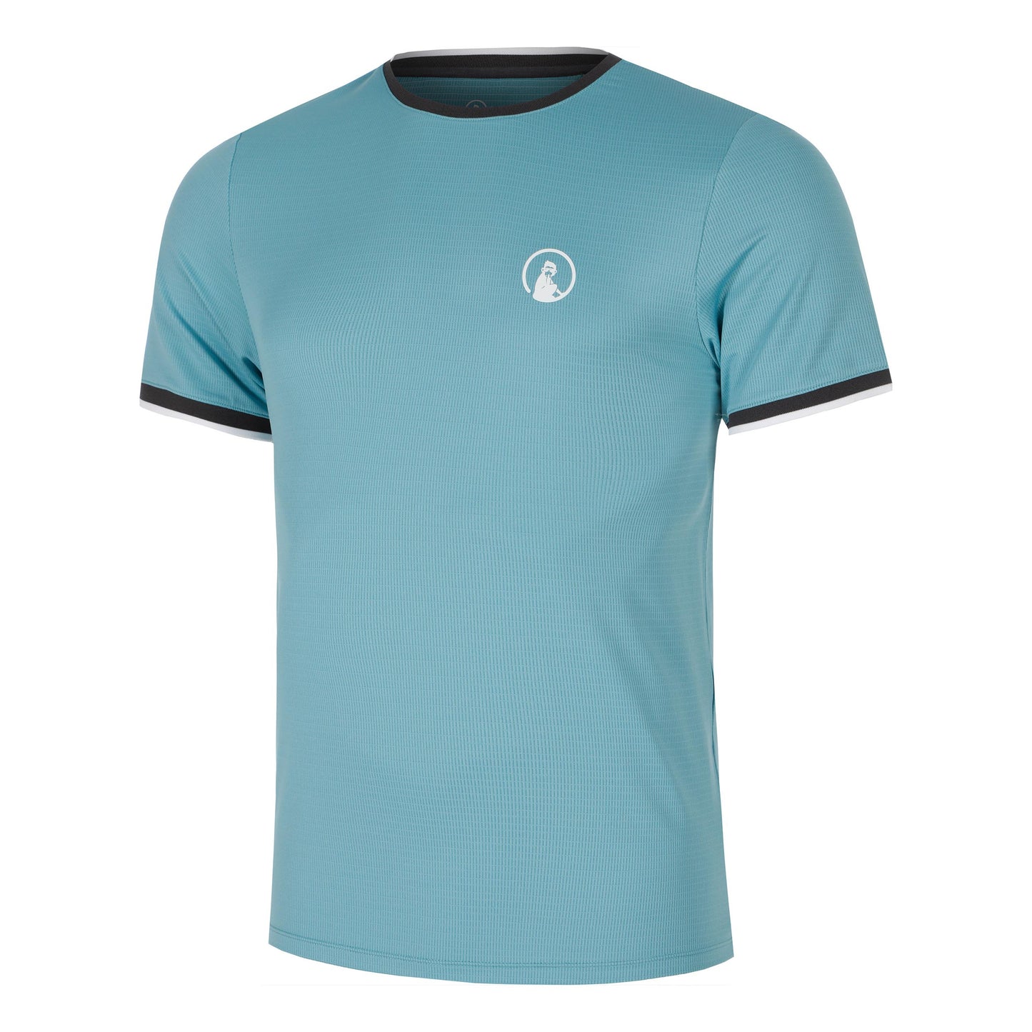 Quiet Please Create Break Ringer T-shirt Heren-Lichtblauw,Wit