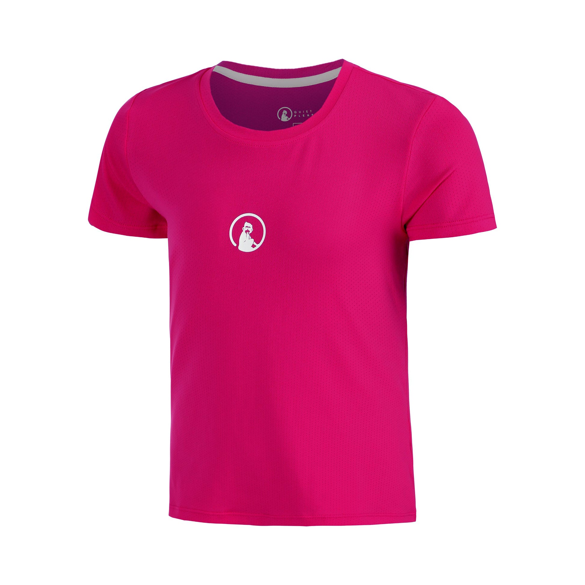 Quiet Please Create Retriever T-shirt Meisjes-Berry,Wit