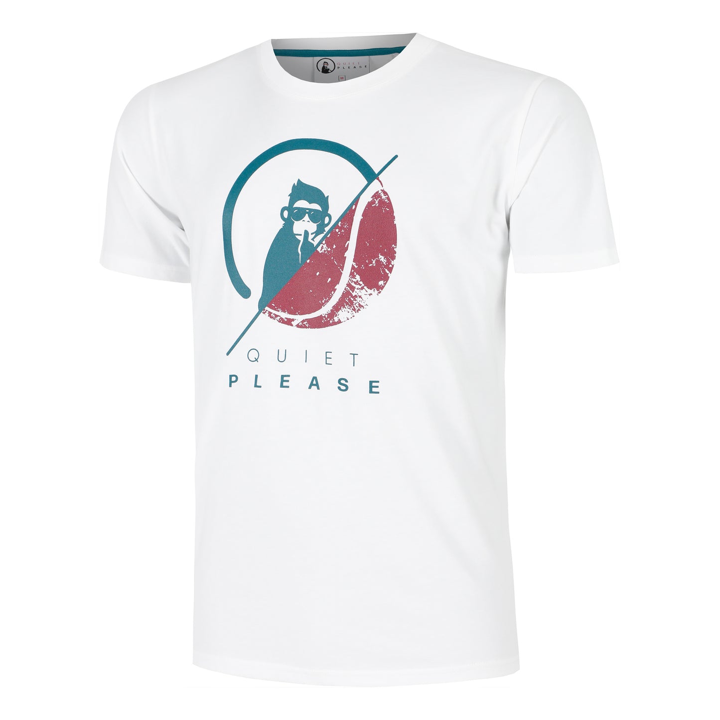 Quiet Please Create 40:40 T-shirt Heren-Wit,Veelkleurig