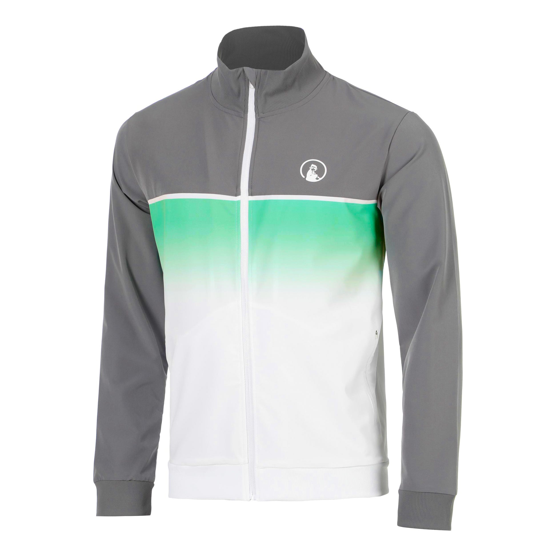 Quiet Please Faded Veste de survêtement Hommes - gris, vert