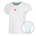 Wild Cross T-shirt Femmes-Blanc,Turquoise