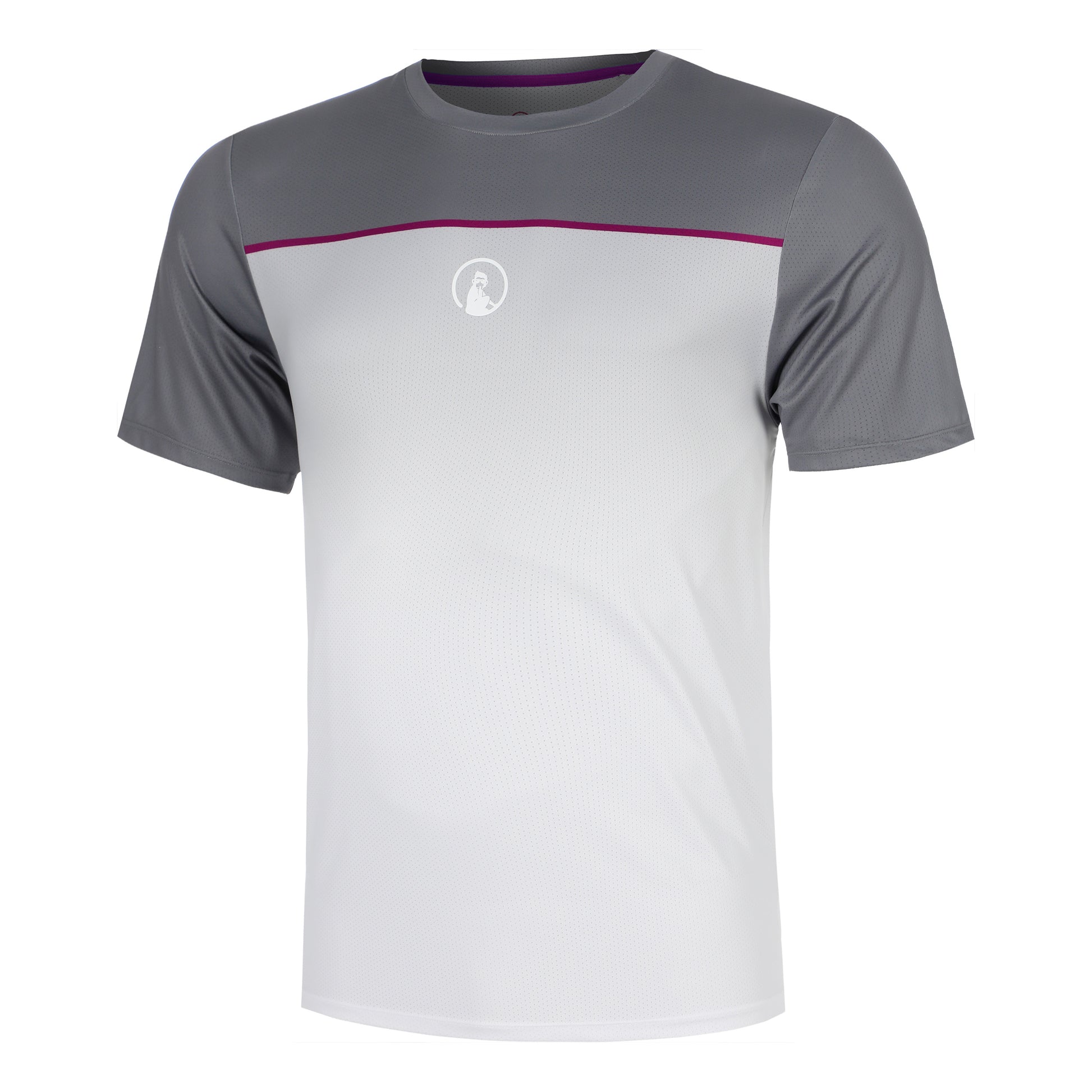 Quiet Please Receiver Faded T-shirt Heren - grijs, wit