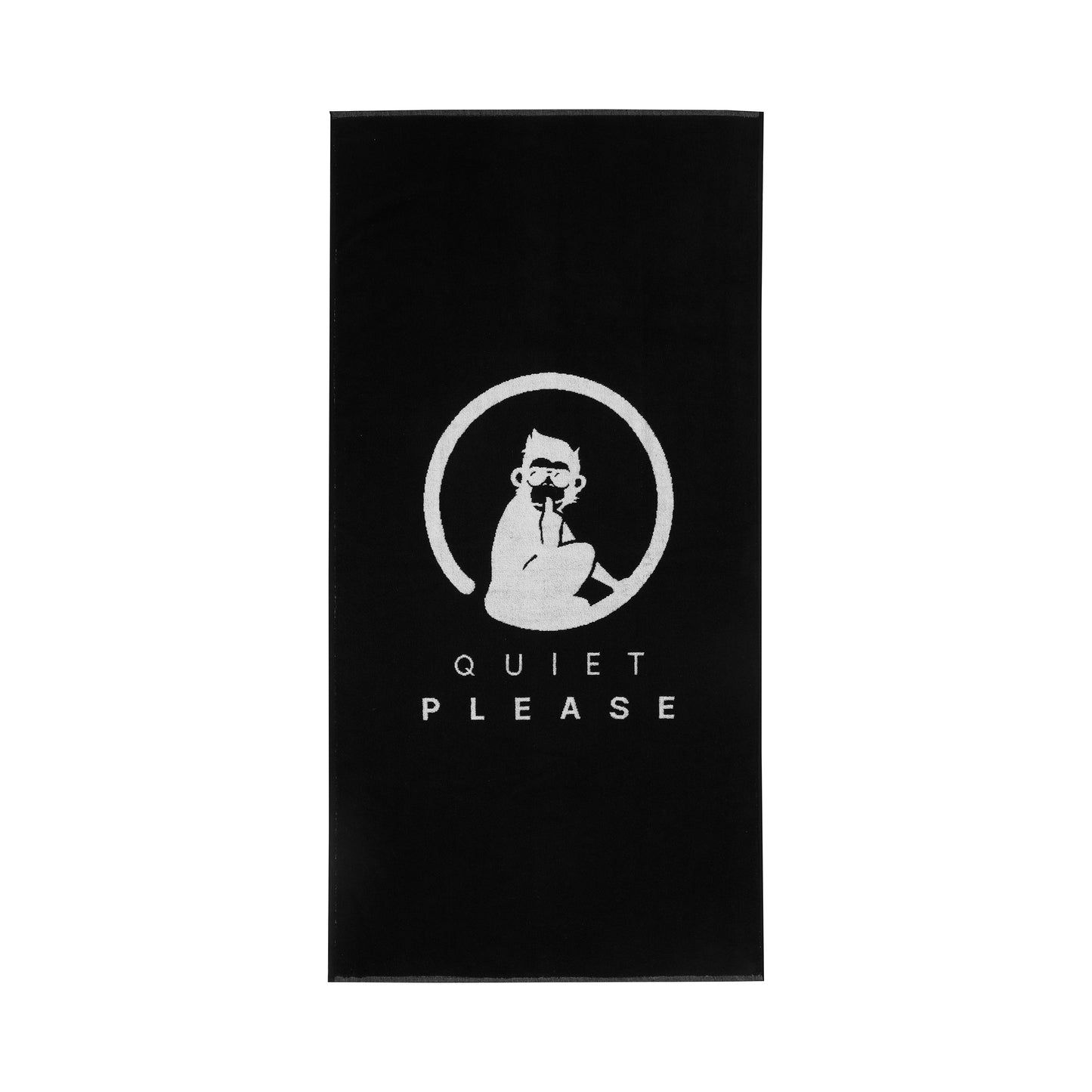 Quiet Please Performance 50x100cm Serviette-Noir,Blanc