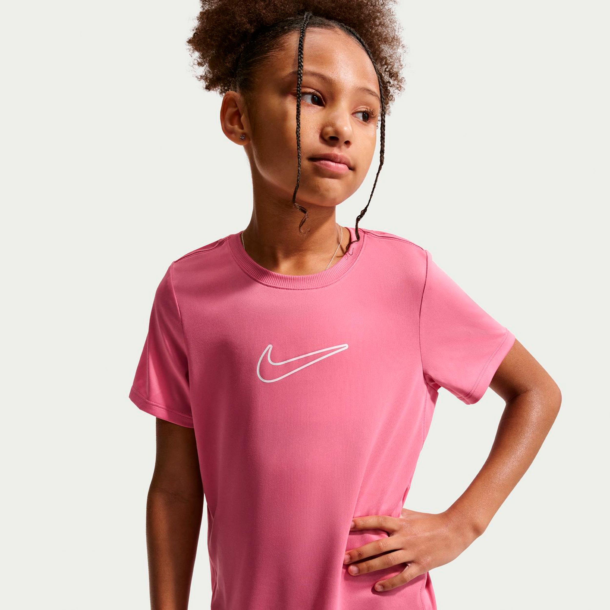 Nike Dri-FIT One T-shirt Kinderen - roze, bes