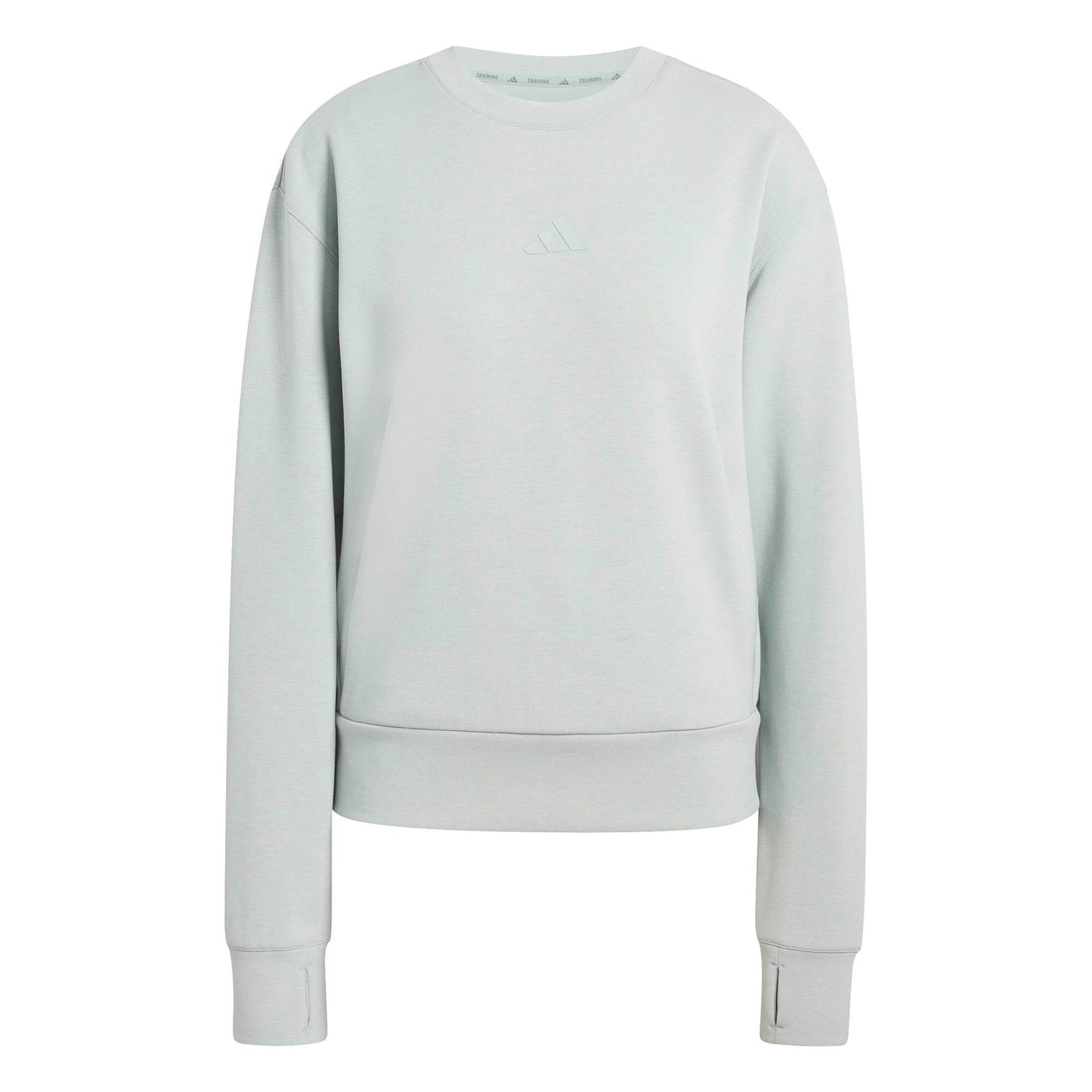 adidas D4T Knit Crew Sweat-shirt Femmes-sauge