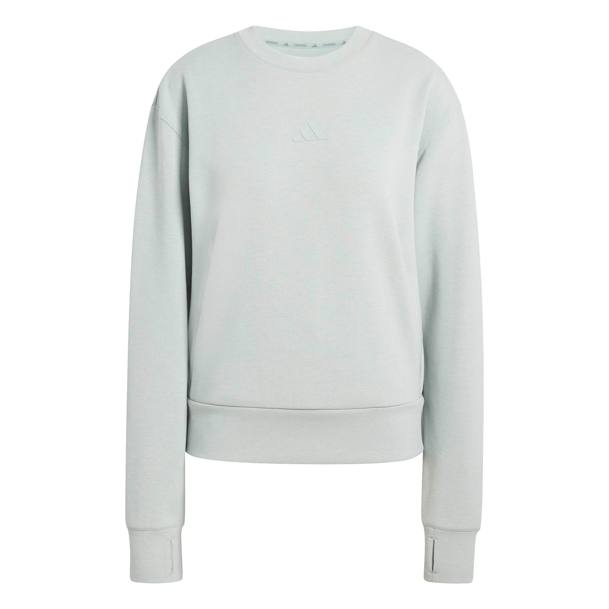 adidas D4T Knit Crew Sweat-shirt Femmes-sauge