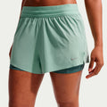 Swift Hardloopshorts Dames - lichtgroen, zilver