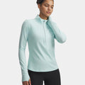 Launch Pro Half Zip  Hardloopshirt Dames-mint, zilver
