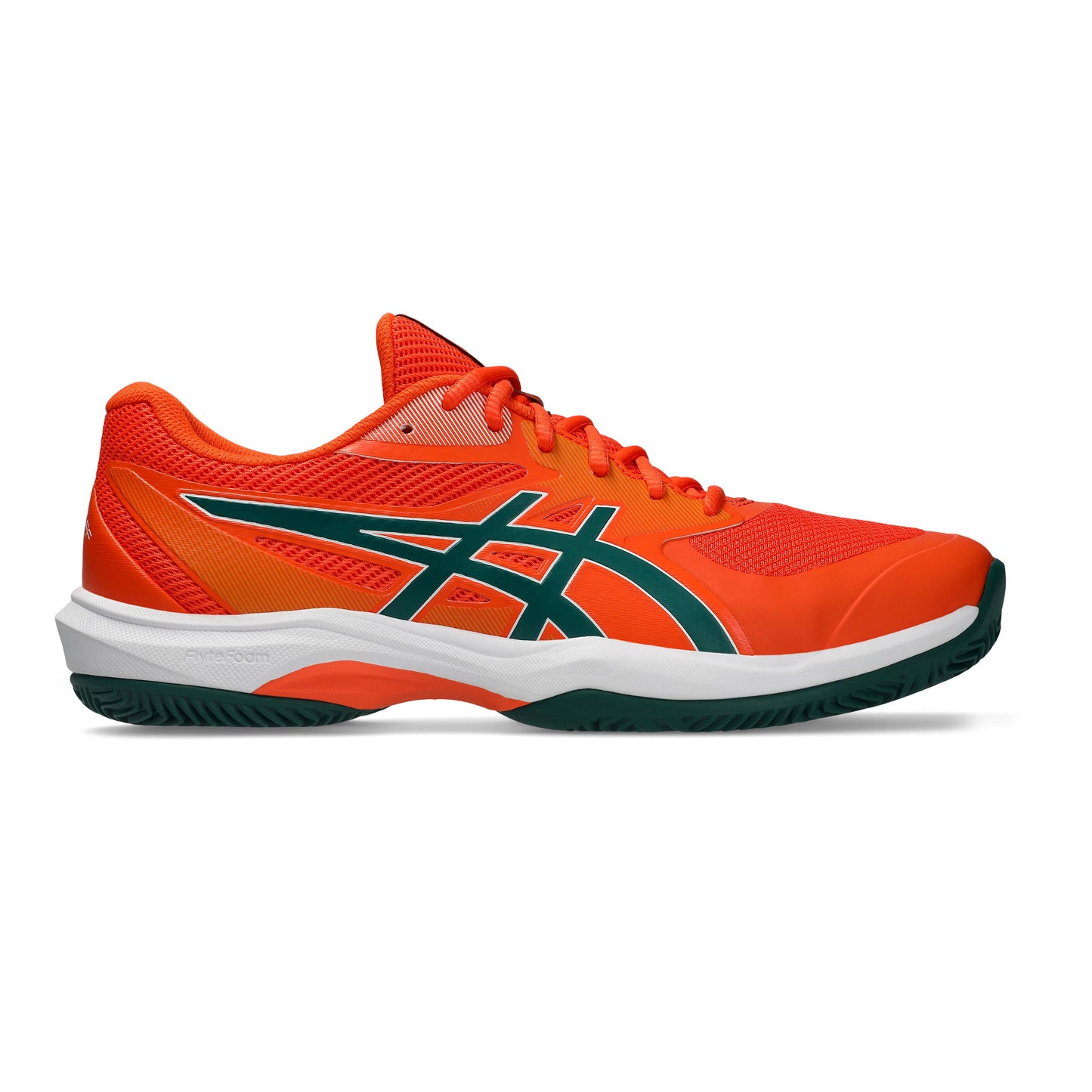 ASICS Game FF Padel schoen Heren - neonoranje, donkergroen