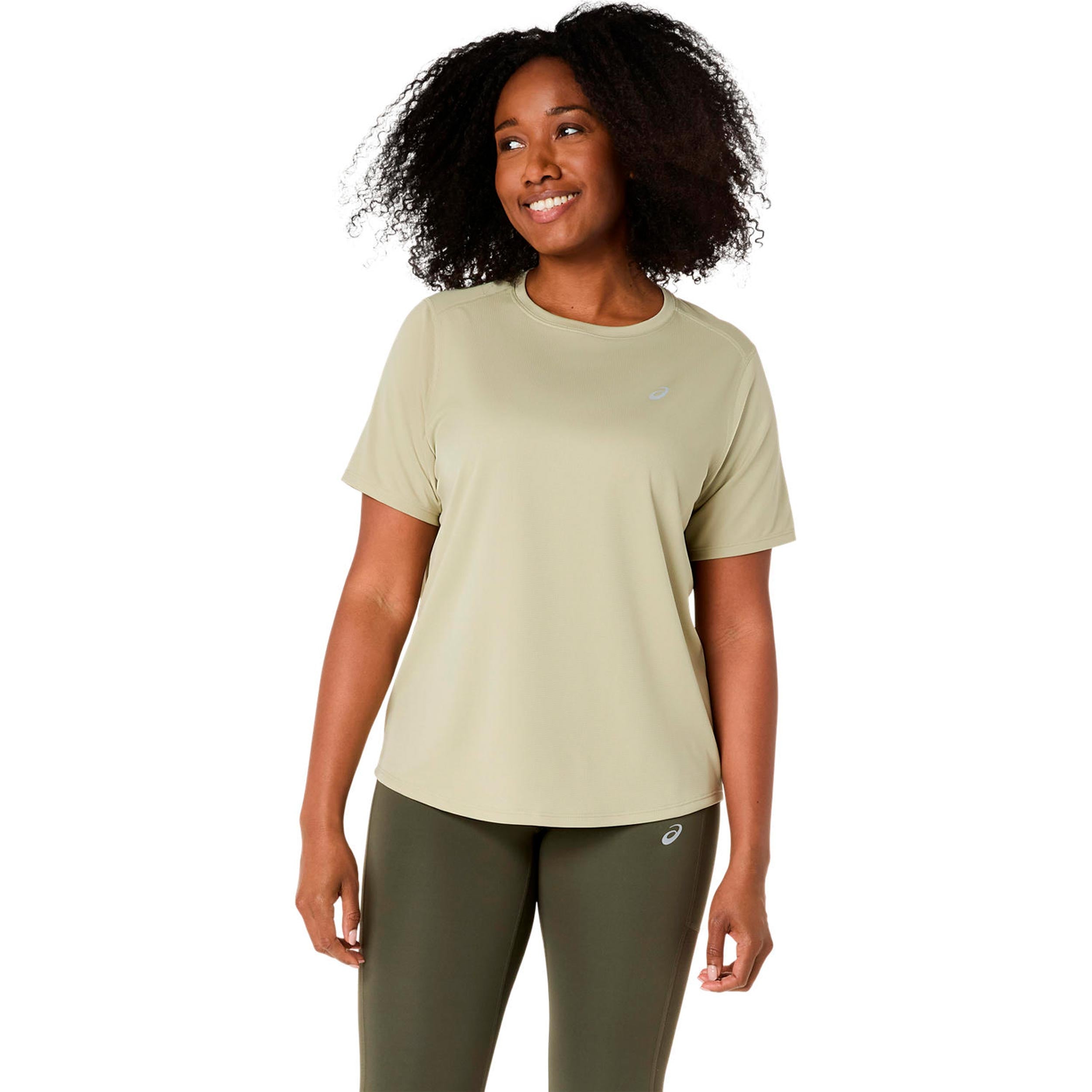 ASICS Core Hardloopshirt Dames-kaki