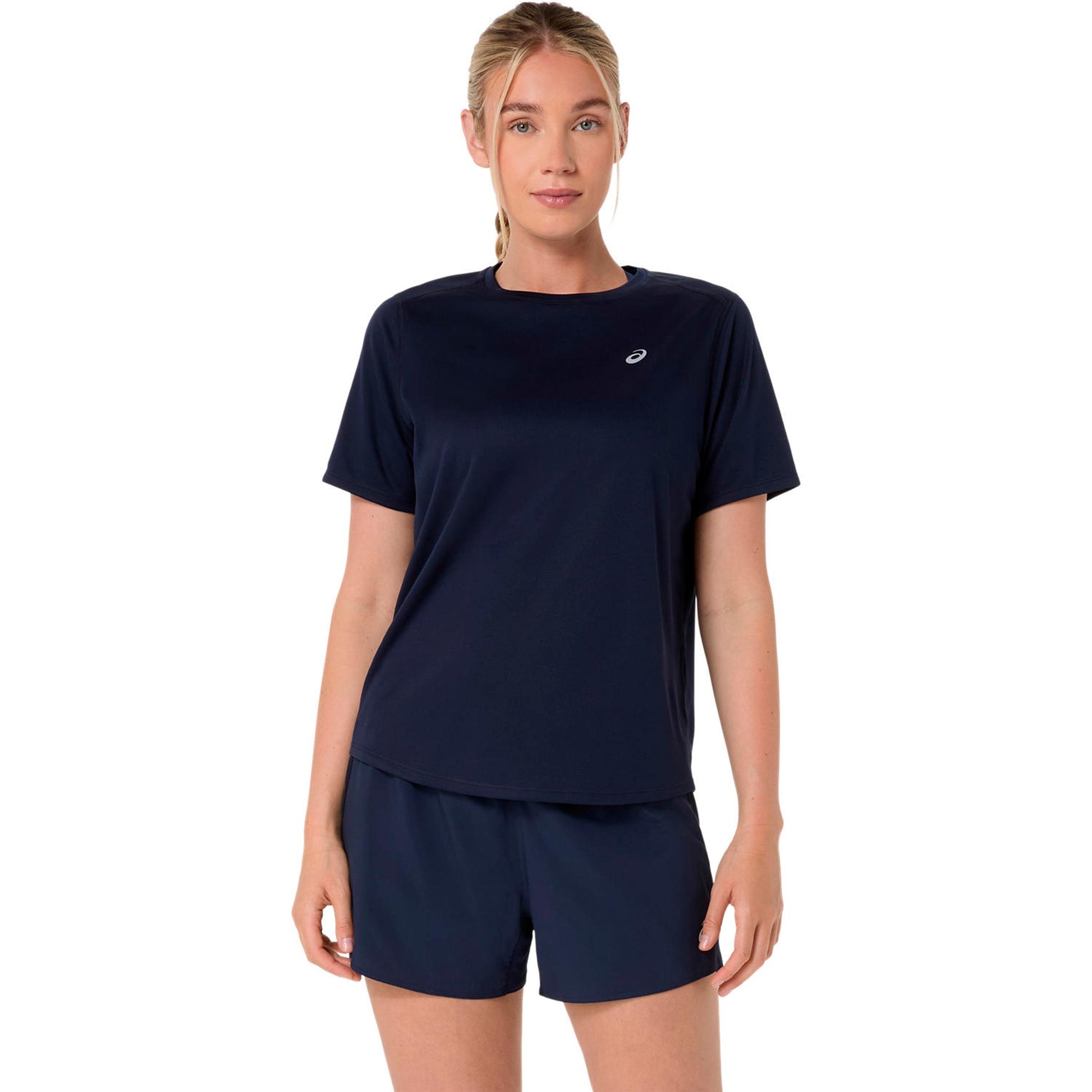 ASICS Core  Hardloopshirt Dames - donkerblauw
