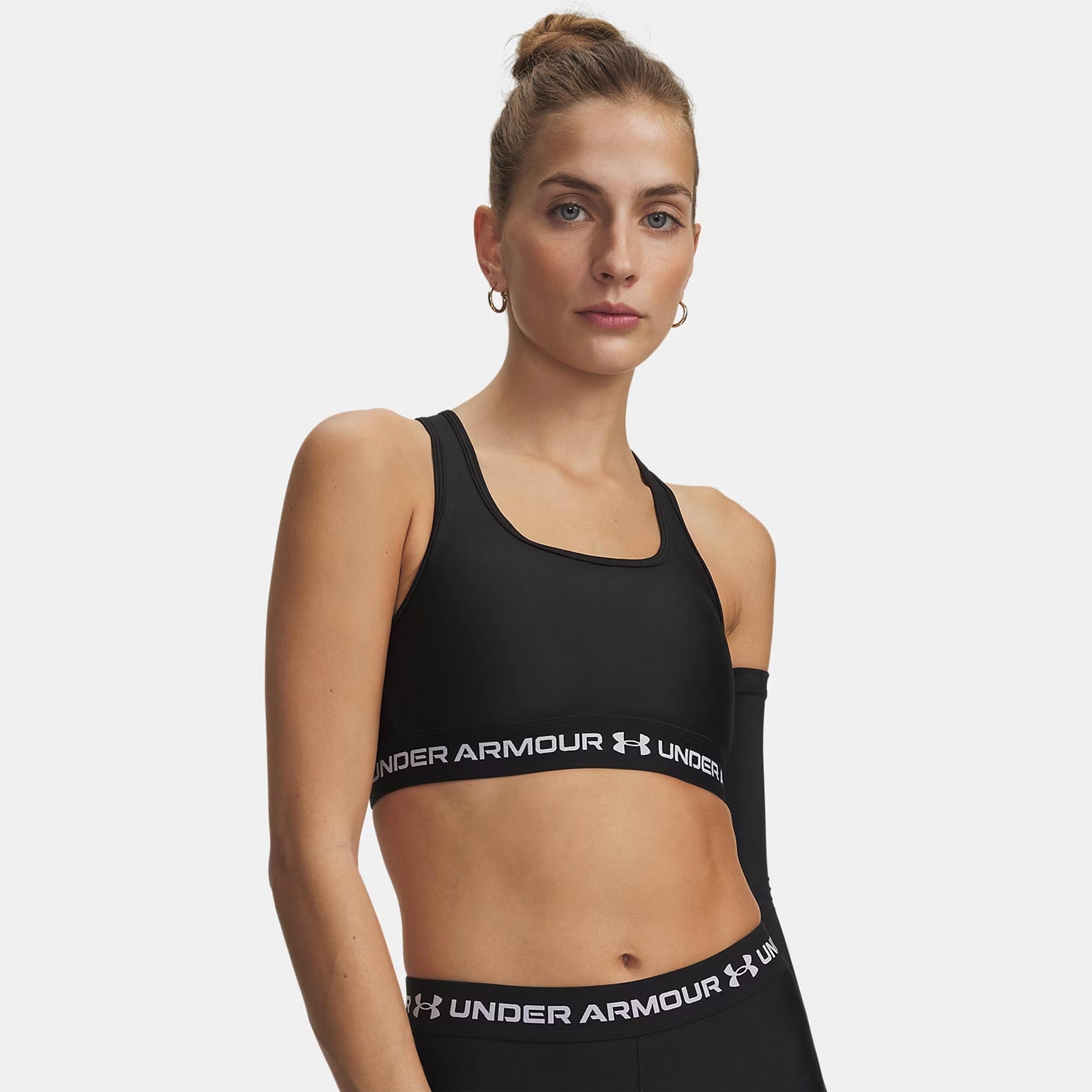Under Armour Crossback Mid Soutien-gorge sport Femmes - noir, blanc
