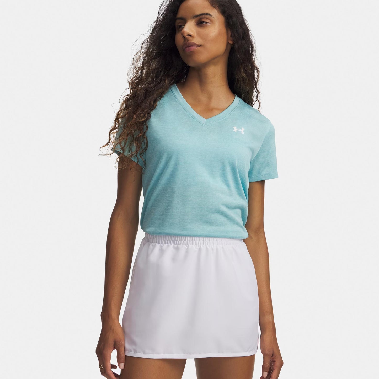 Under Armour Tech Twist T-shirt Dames-blauw, wit