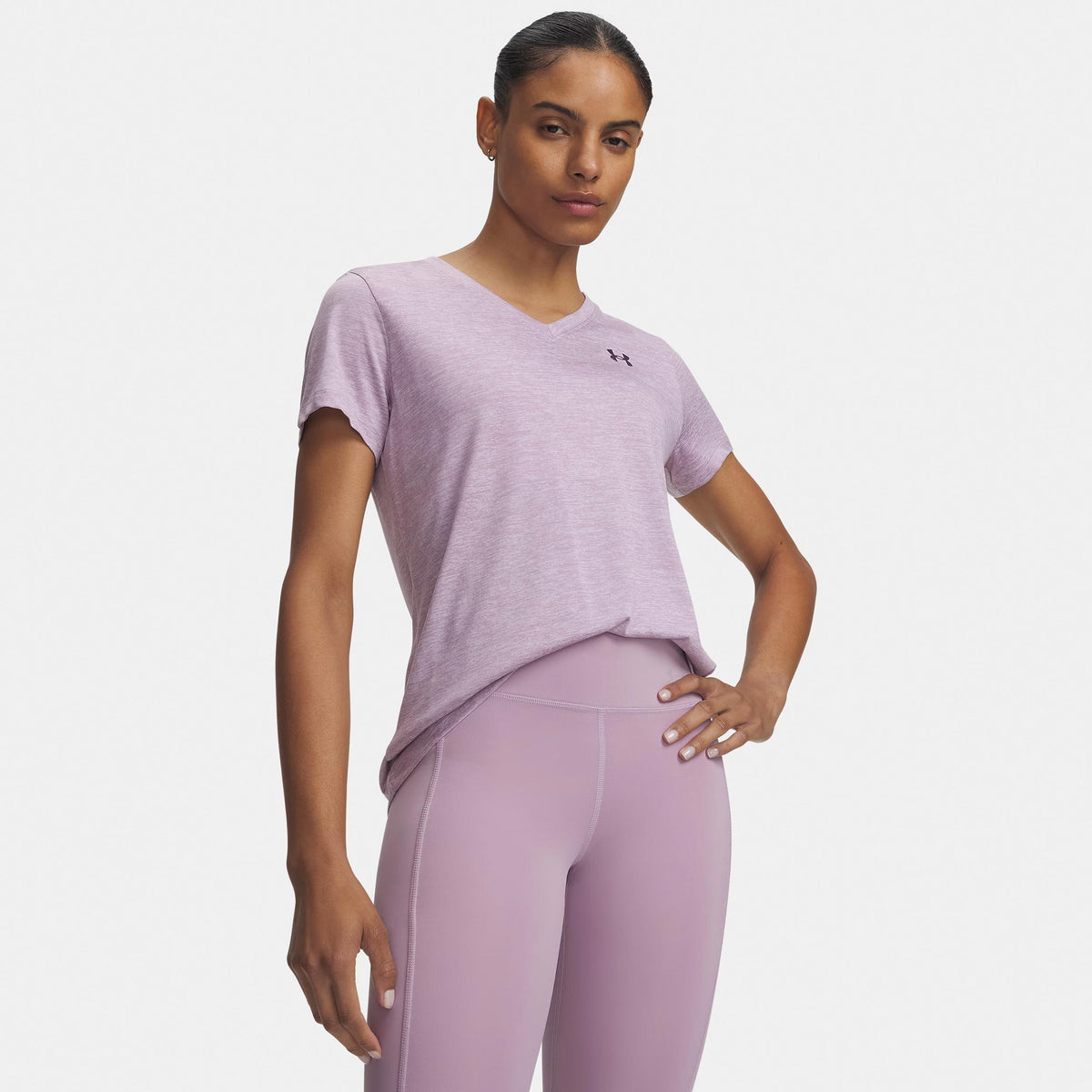 Under Armour Tech Twist T-shirt Dames - roze, violett
