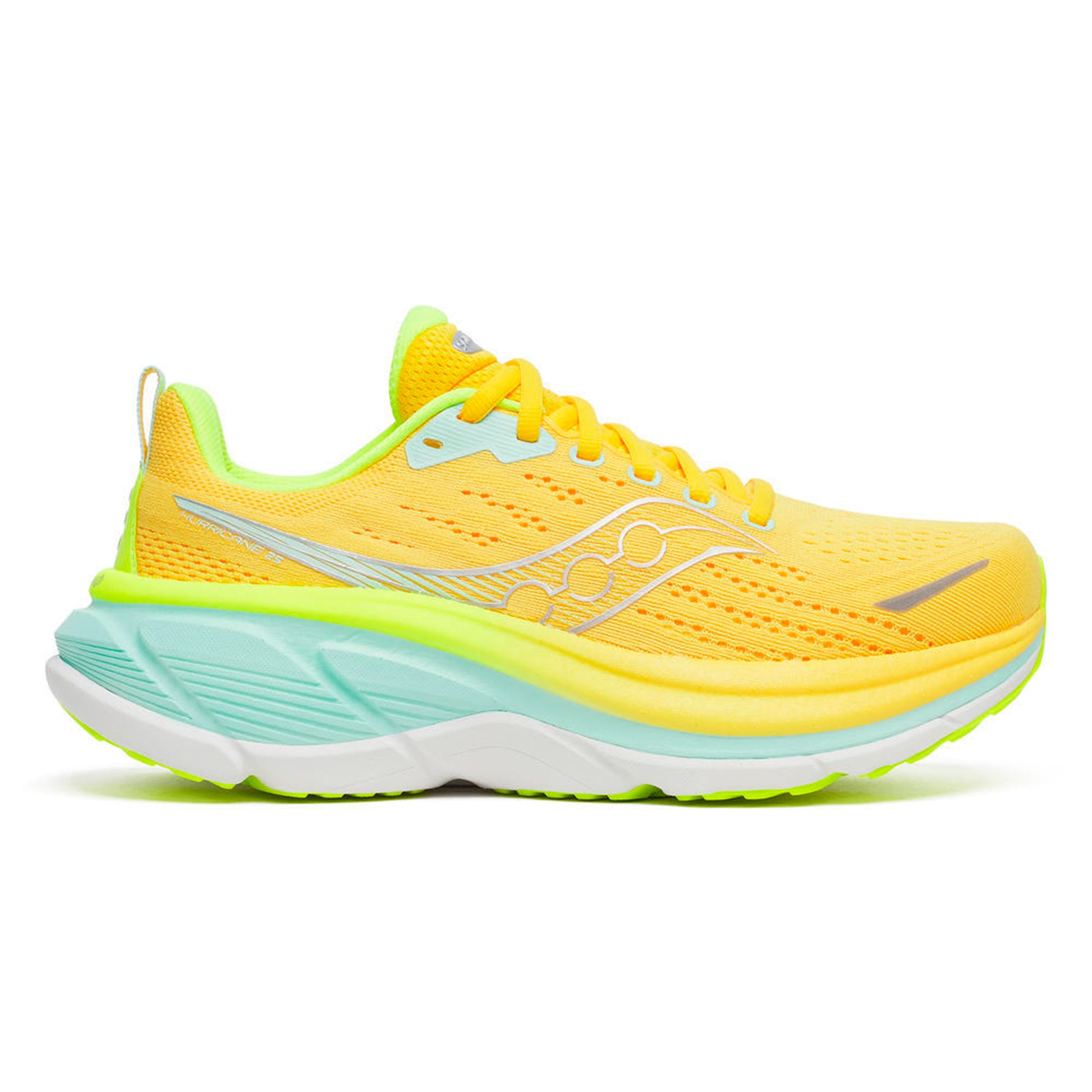 Saucony Hurricane 25 Stabiliteitsschoen Dames-oranje, geel