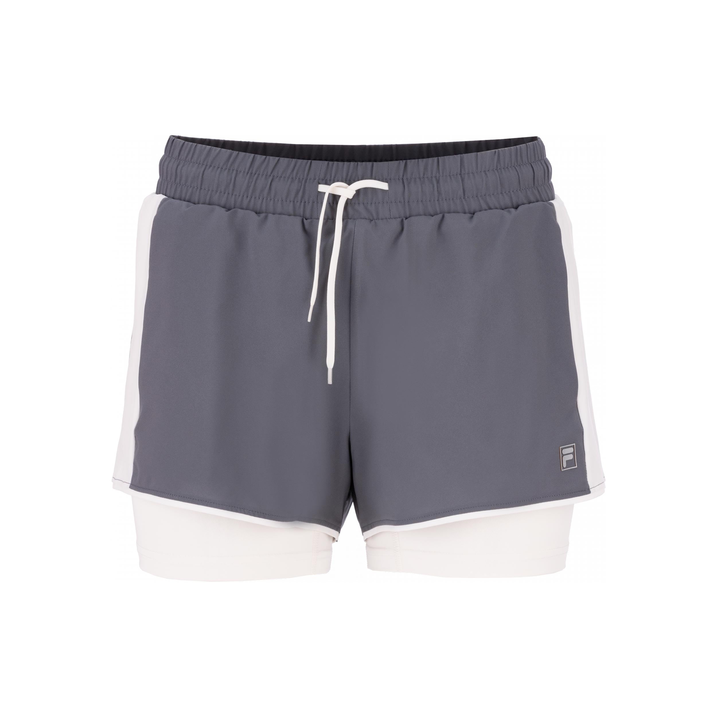 Fila Elea Shorts Dames - blauwgrijs, gebroken wit
