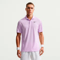 Dri-Fit Victory Court Solid Polo Hommes - lilas, noir