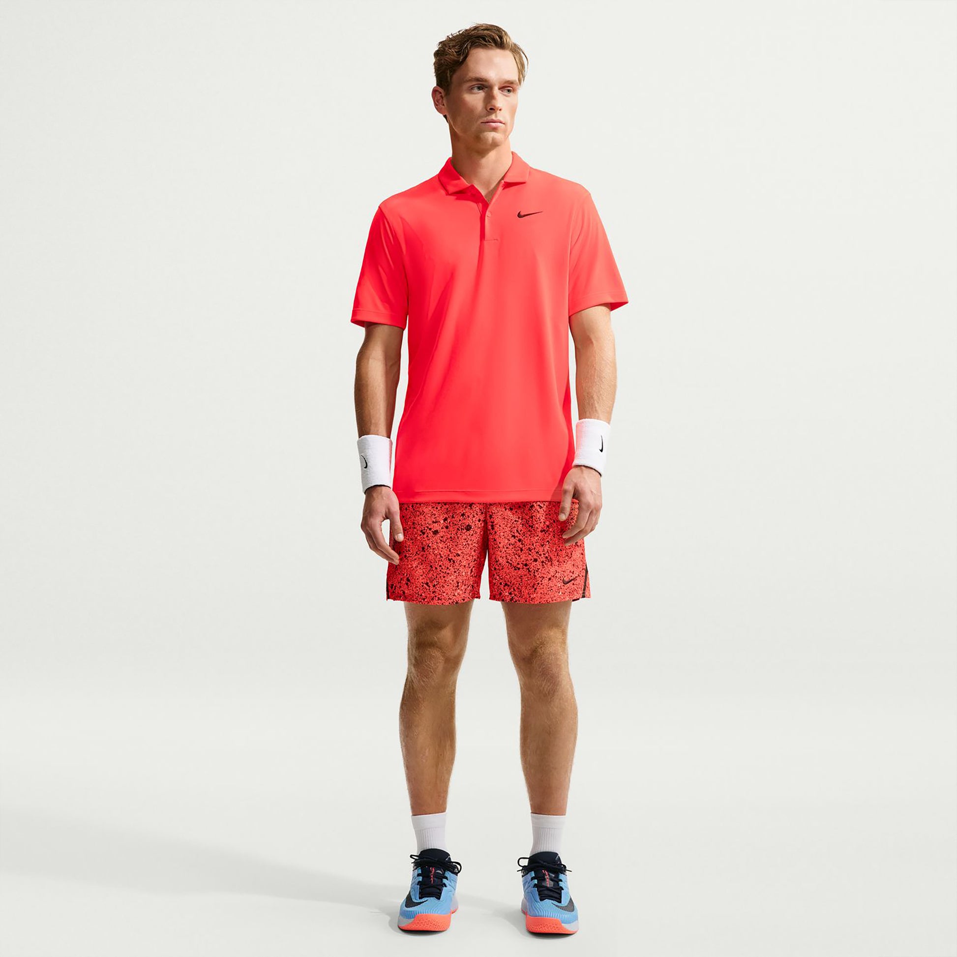 Nike Dri-Fit Victory Court Solid Polo Hommes - rouge, noir