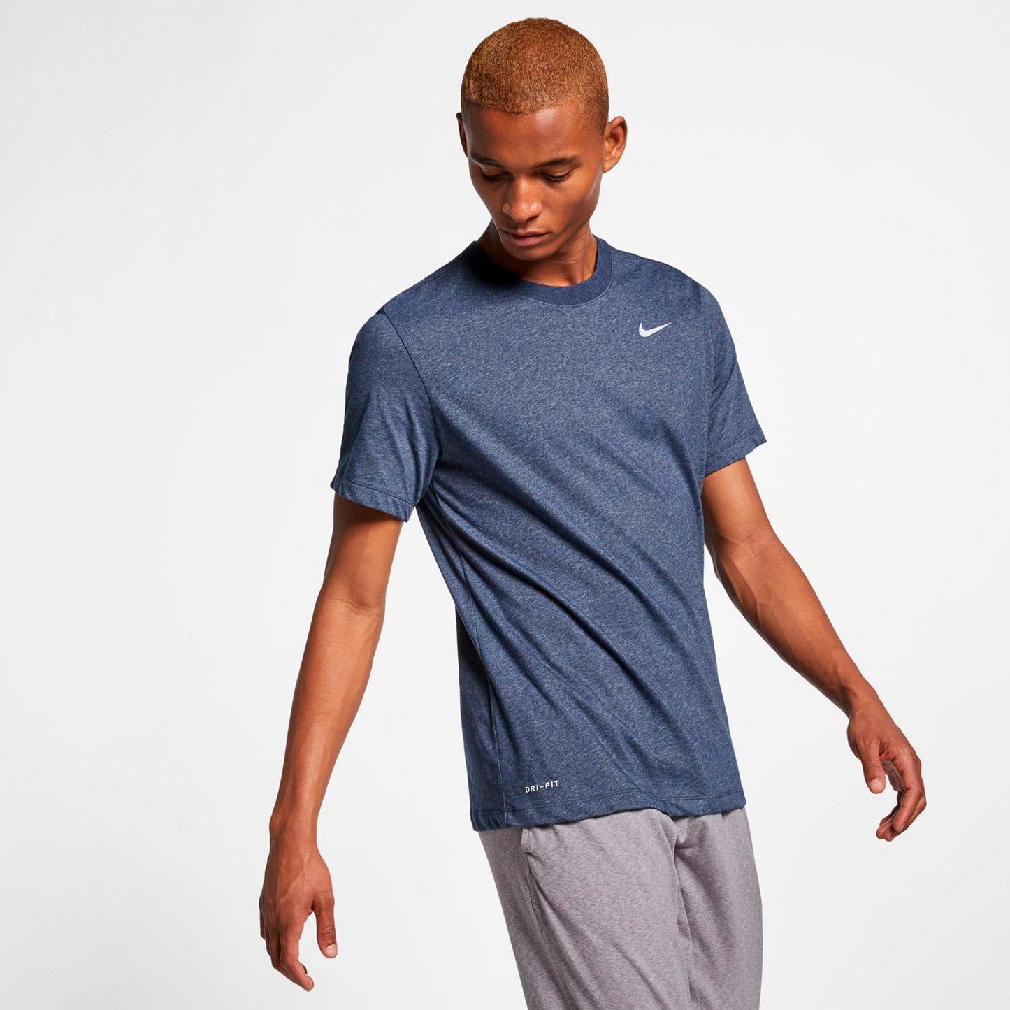 Nike Dri-Fit  T-shirt Hommes-bleu foncé