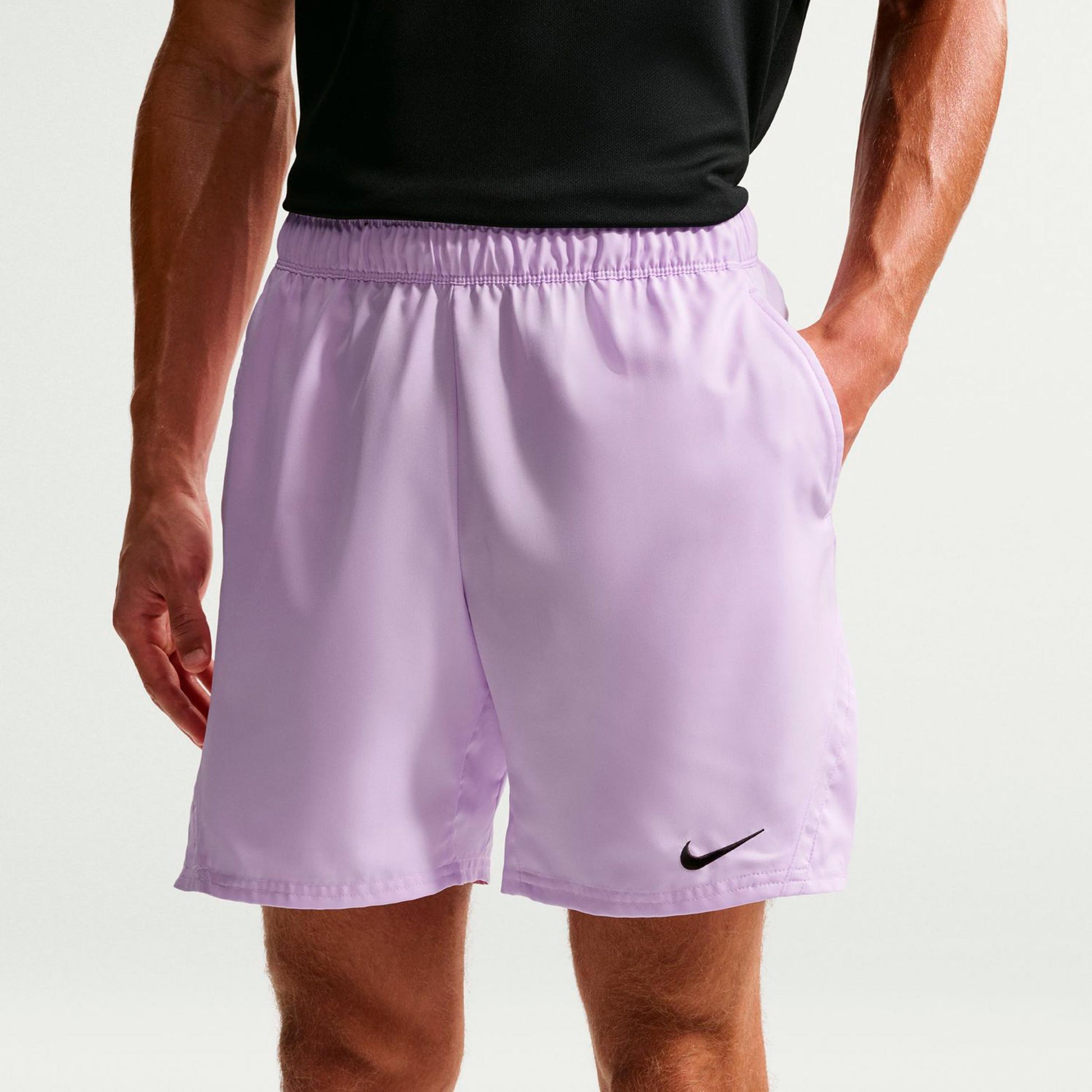 Nike Court Victory Dri-Fit 7in Shorts Hommes - lilas, noir