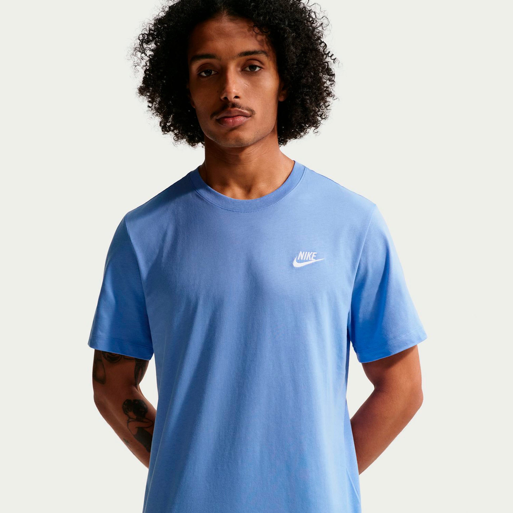 Nike Sportswear Club T-shirt Hommes-bleu clair, bleu