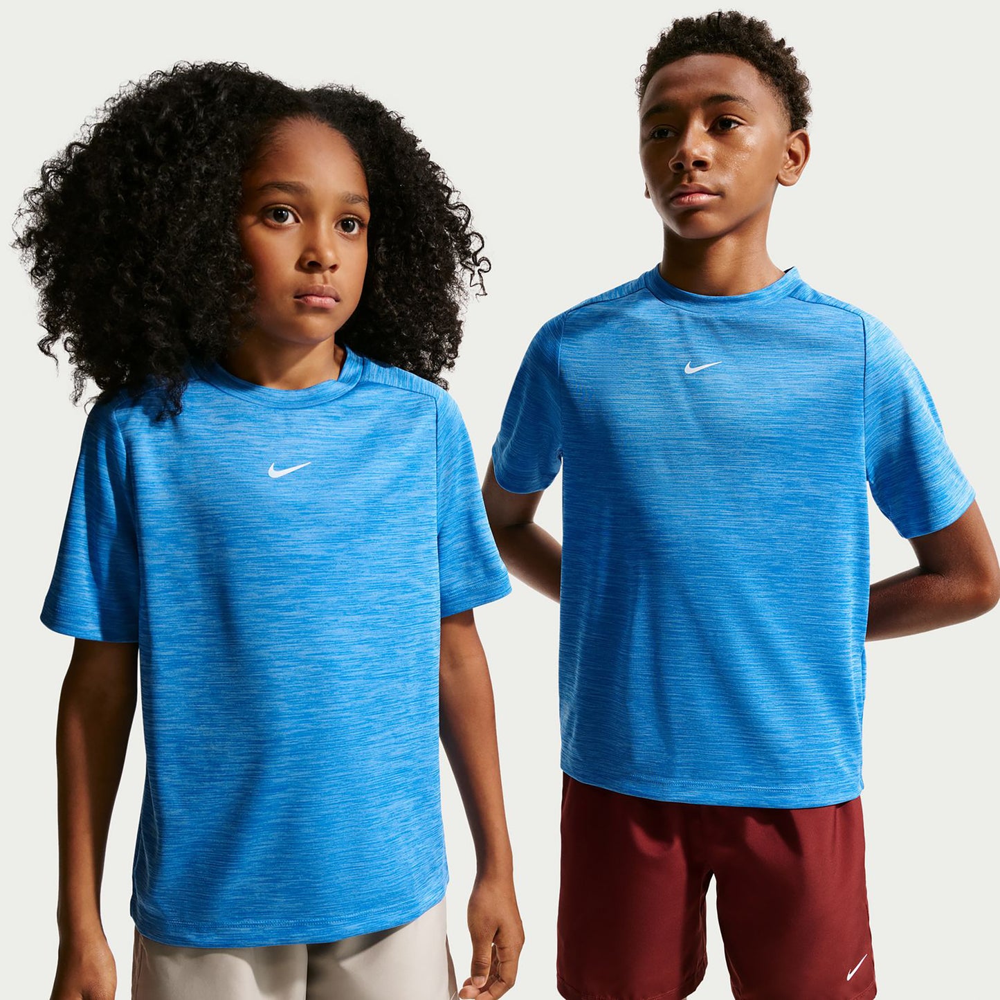 Nike Dri-FIT Multi Heather T-shirt Kinderen - lichtblauw