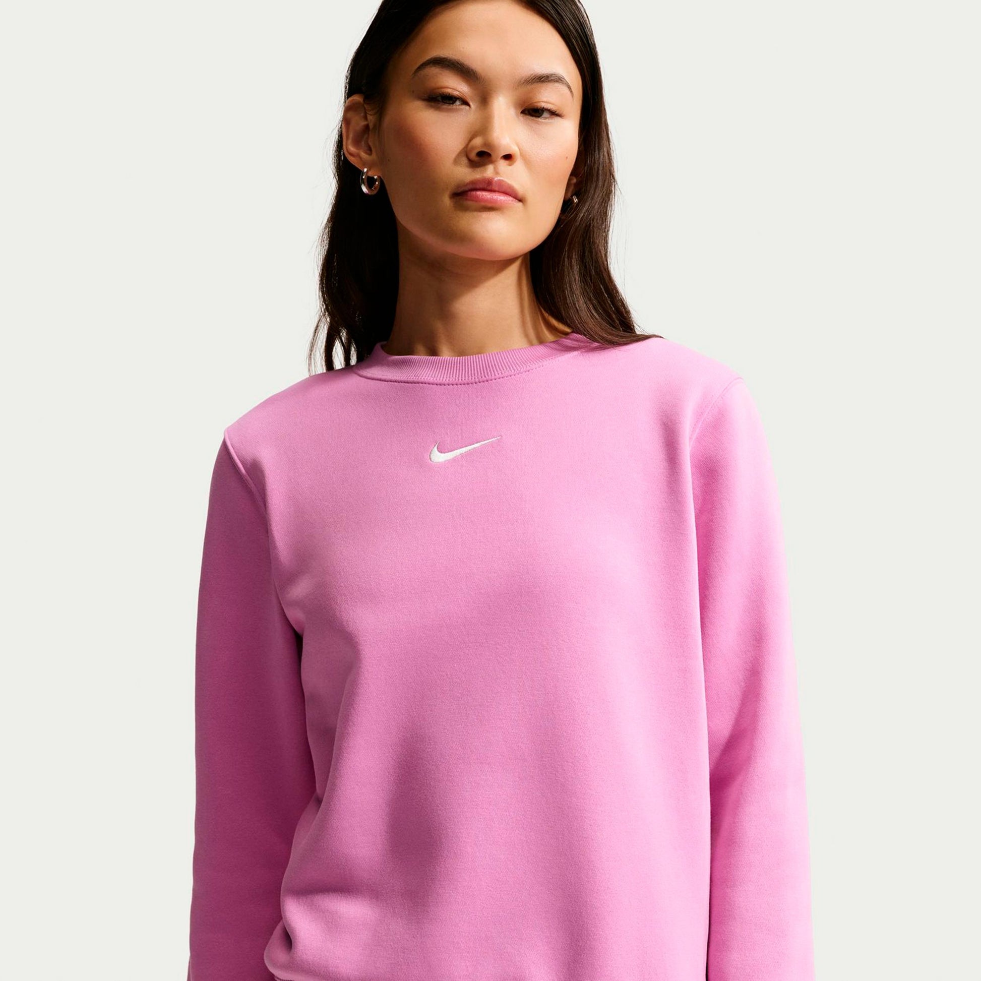 Nike Phoenix Fleece Crew Sweatshirt Dames-mauve
