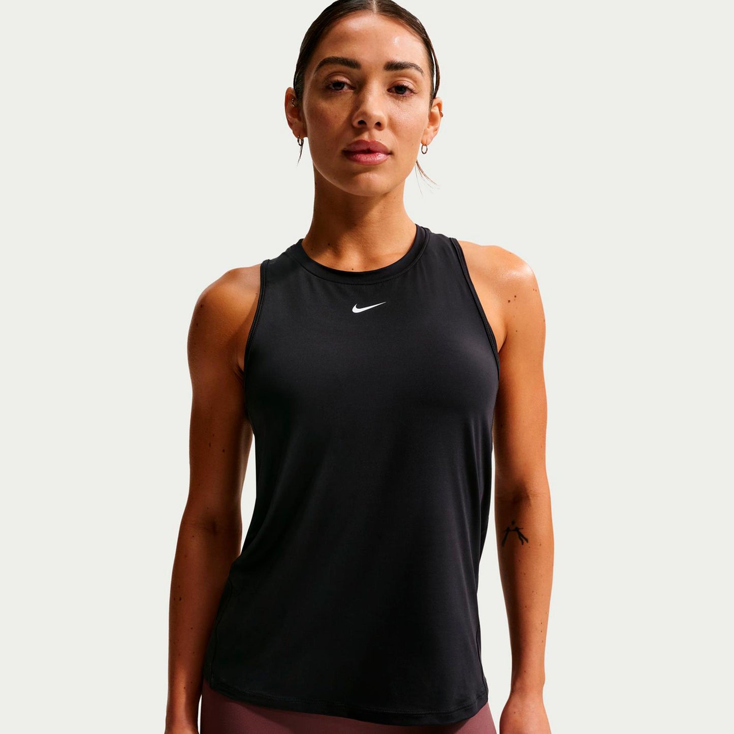Nike One Dri-Fit Tanktop Dames-zwart, wit