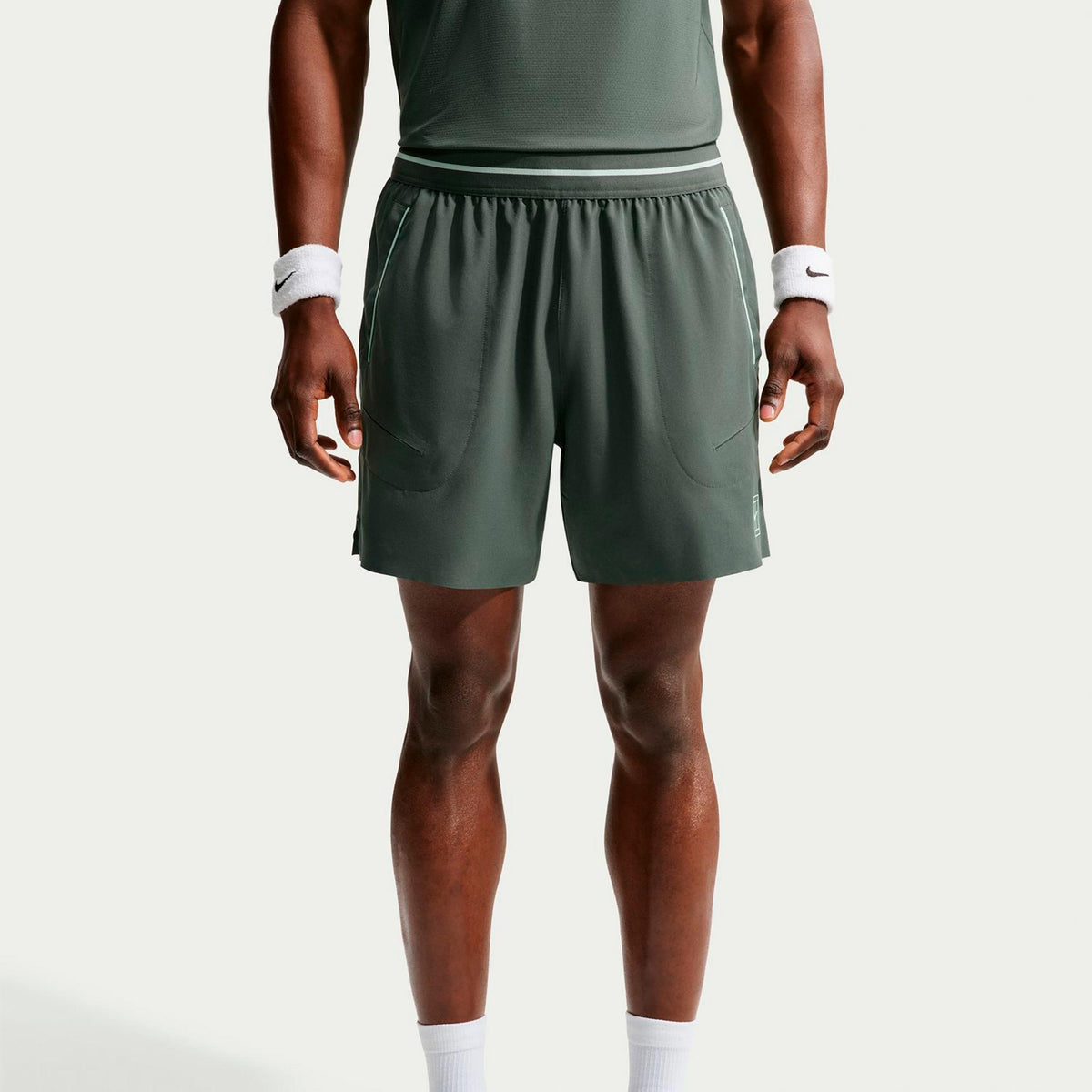 Nike Jannik Sinner Court Dri-FIT Advantage 6in Shorts Heren - grijsgroen