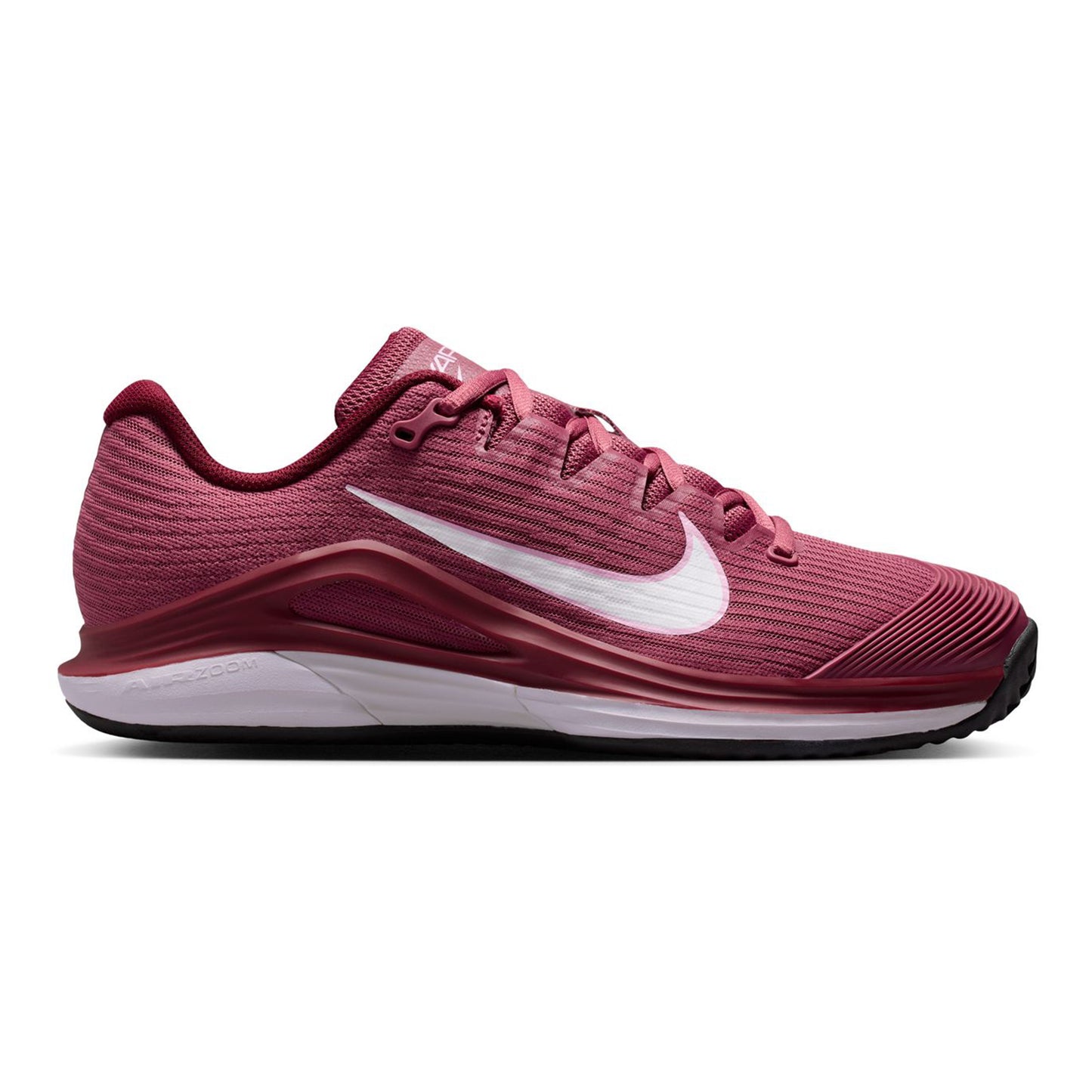 Nike Vapor 12 Gravelschoen Dames - bes, wit