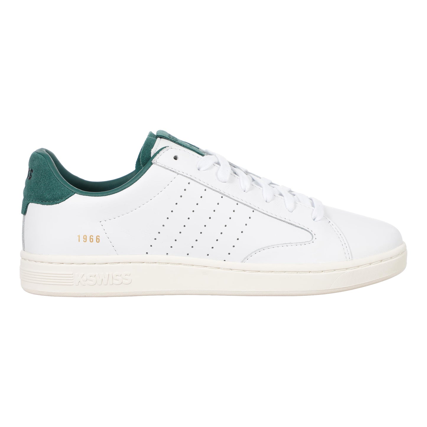 K-Swiss Lozan Klub LTH Baskets Hommes-blanc, vert clair
