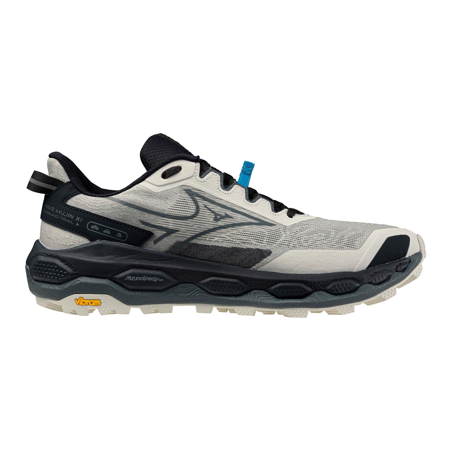 Mizuno Wave Mujin 11  Trailschoen Heren - crème, petrolblauw