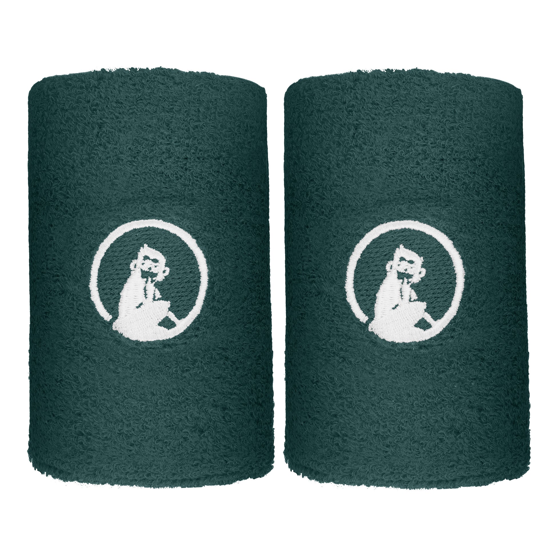 Quiet Please Zweetband Verpakking 2 stuks lang - groen
