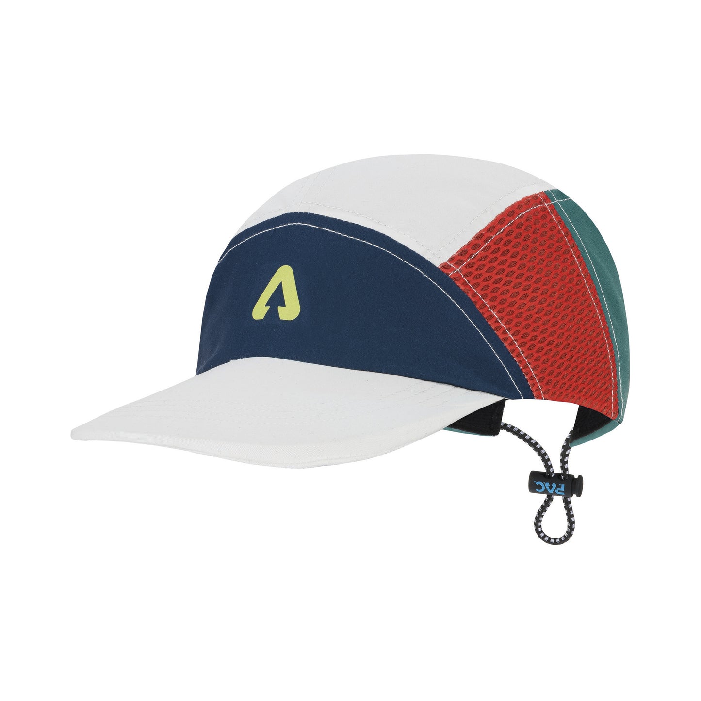 P.A.C. Nefun Run Cap Unisex-wit, veelkleurig