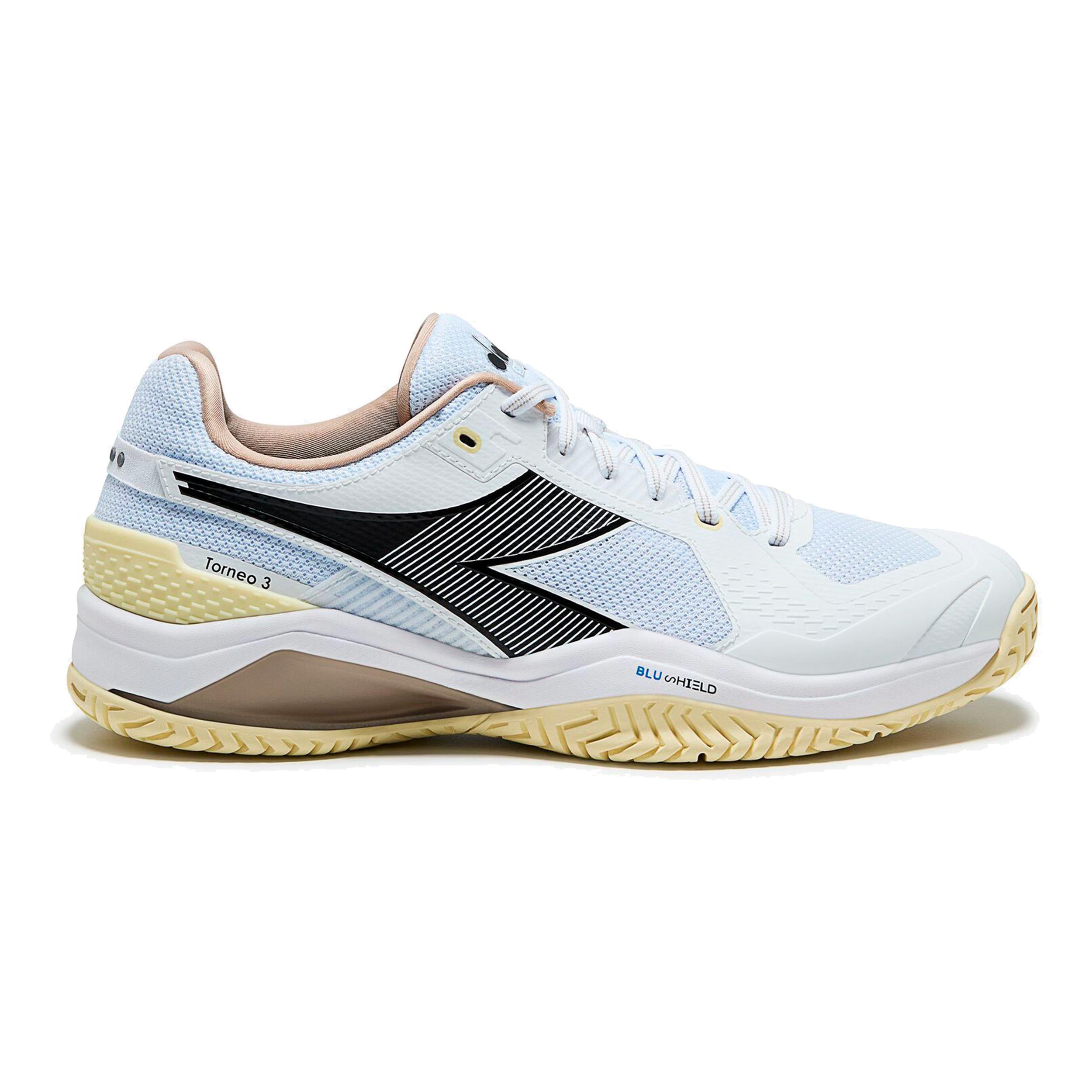 Diadora Blushield Torneo 3 Allcourt schoen Heren - lichtblauw, zwart
