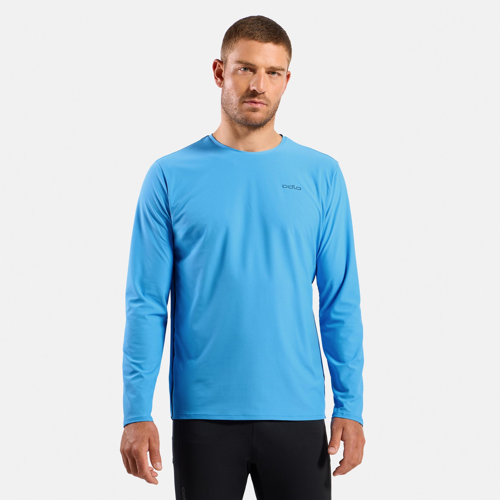 Odlo Zeroweight Chill-Tec  Hardloopshirt Heren - lichtblauw