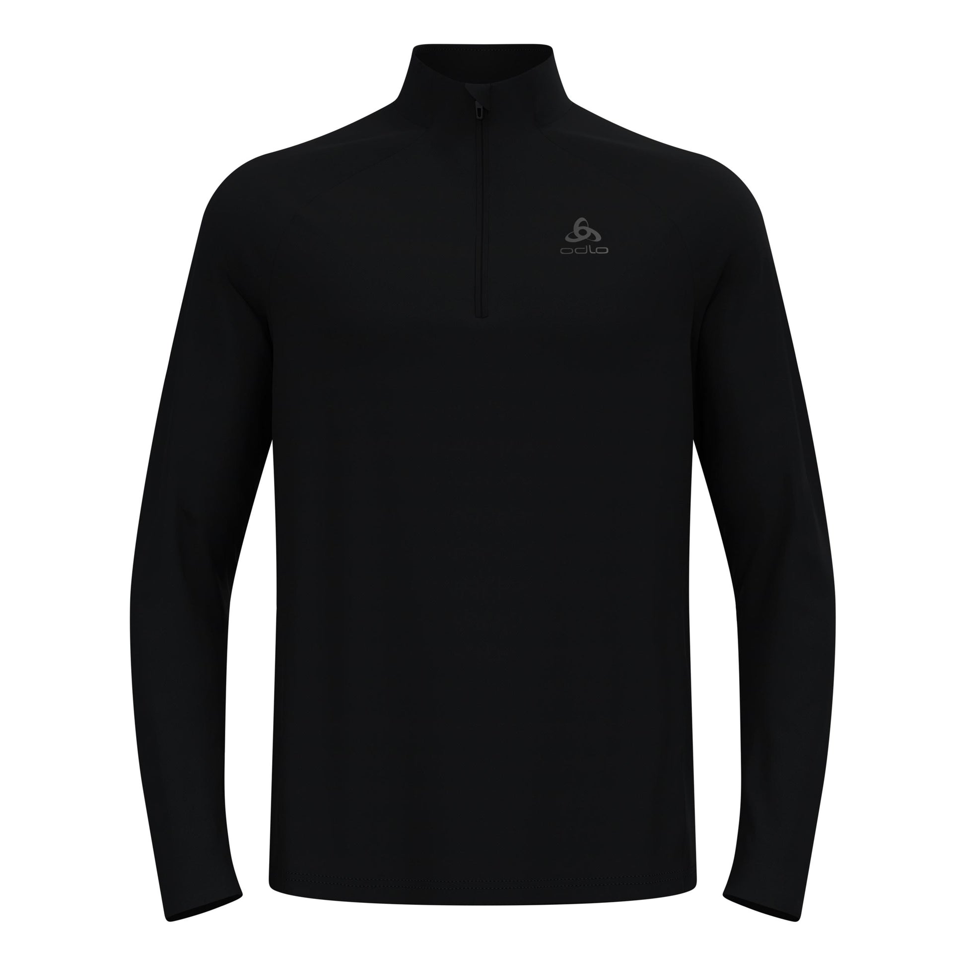 Odlo Essential 1/2 Zip Maillot de course Hommes-noir, noir