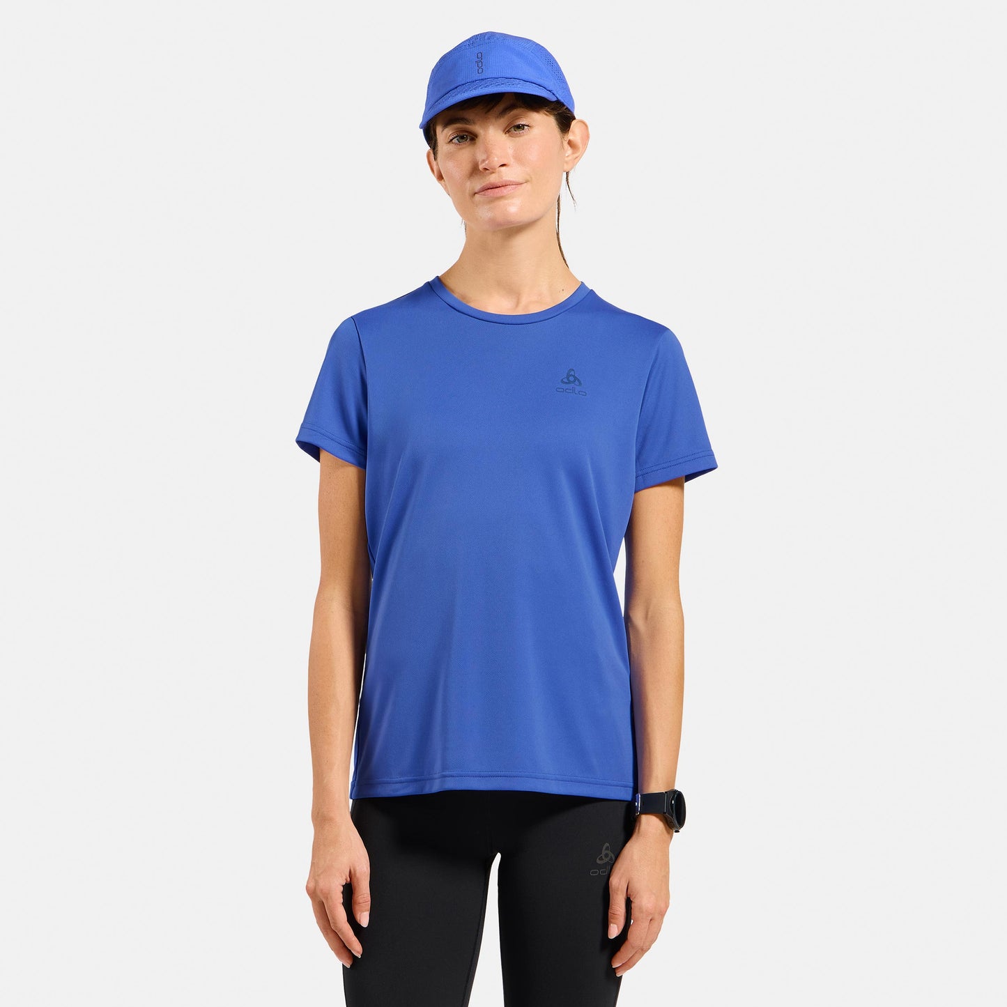 Odlo Essential Hardloopshirt Dames-blauw